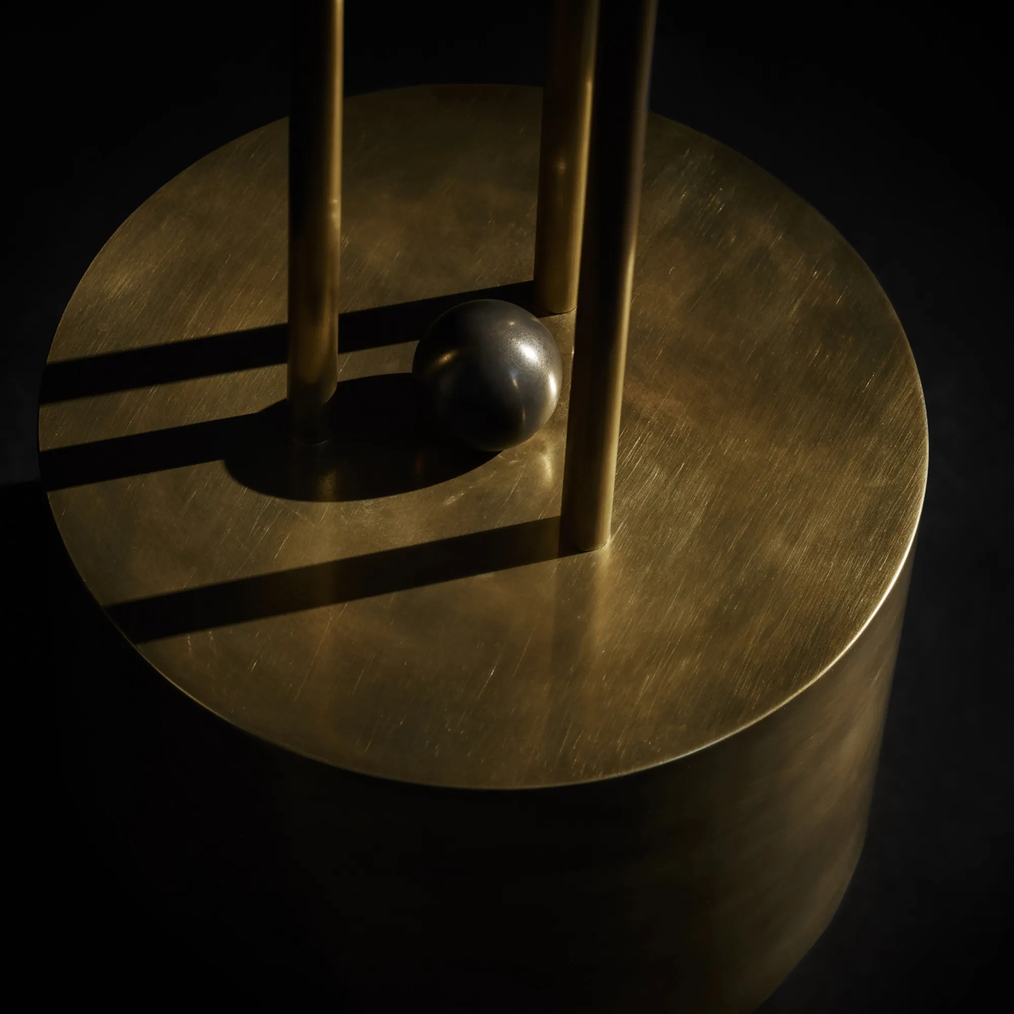 Lantern : Floor Lamp - Aged Brass - 4