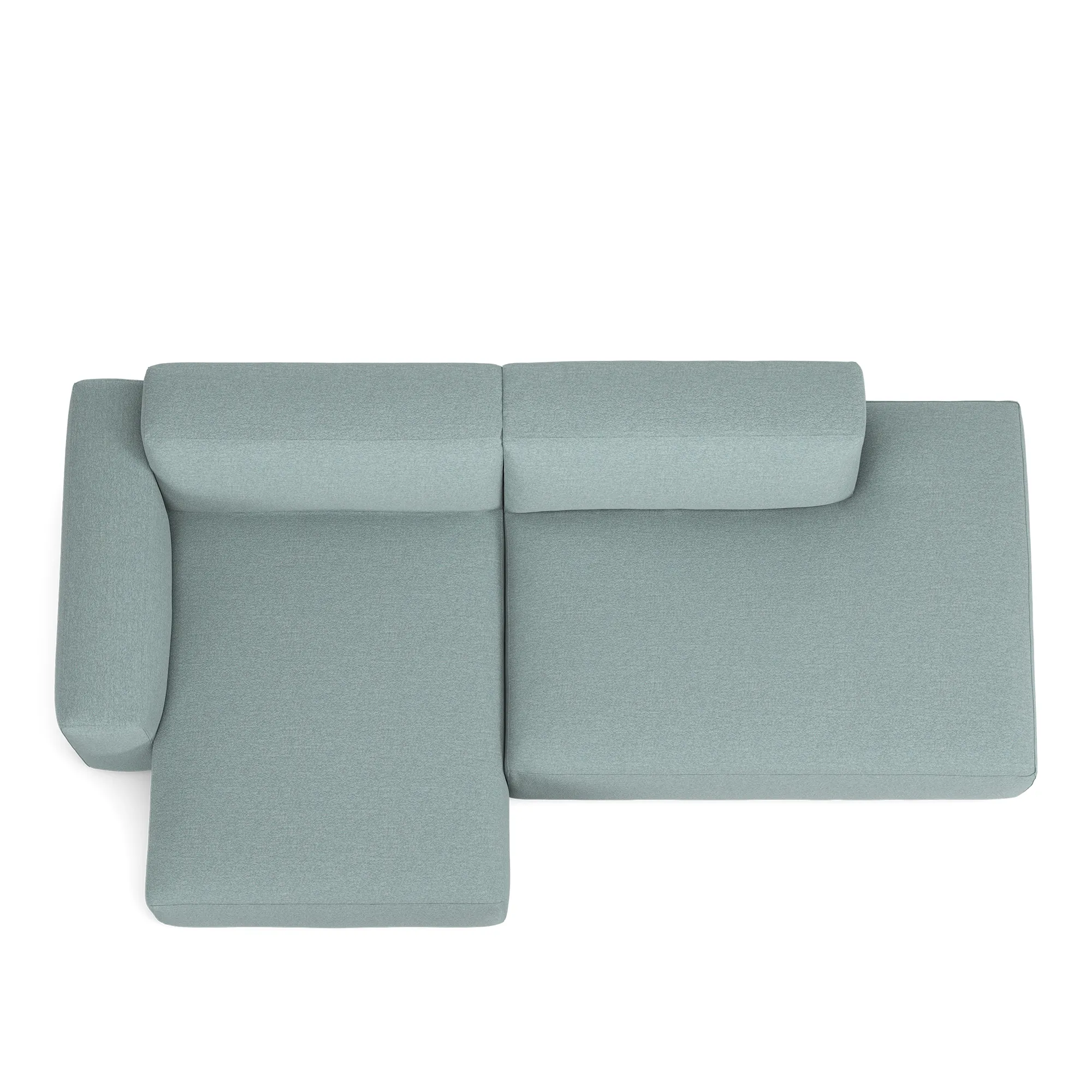 Brick 2-seters sofa sjeselong åpen ende høyre - 8