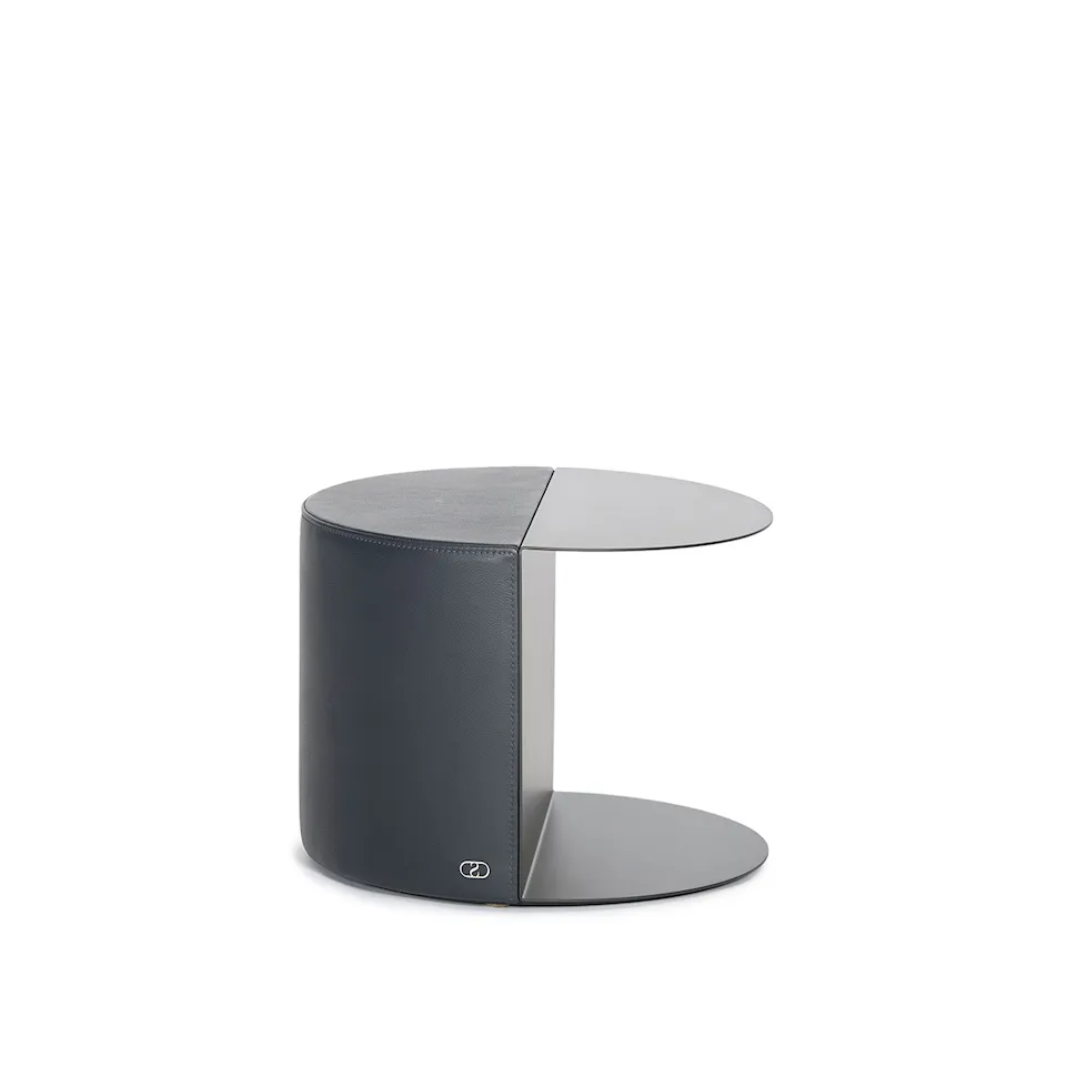 DS-5250 Small Table Black Matt Steel, Leather Cat. Select Col. Paris