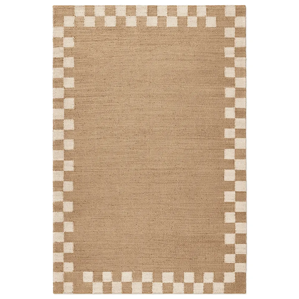 Jute Border Cream teppe