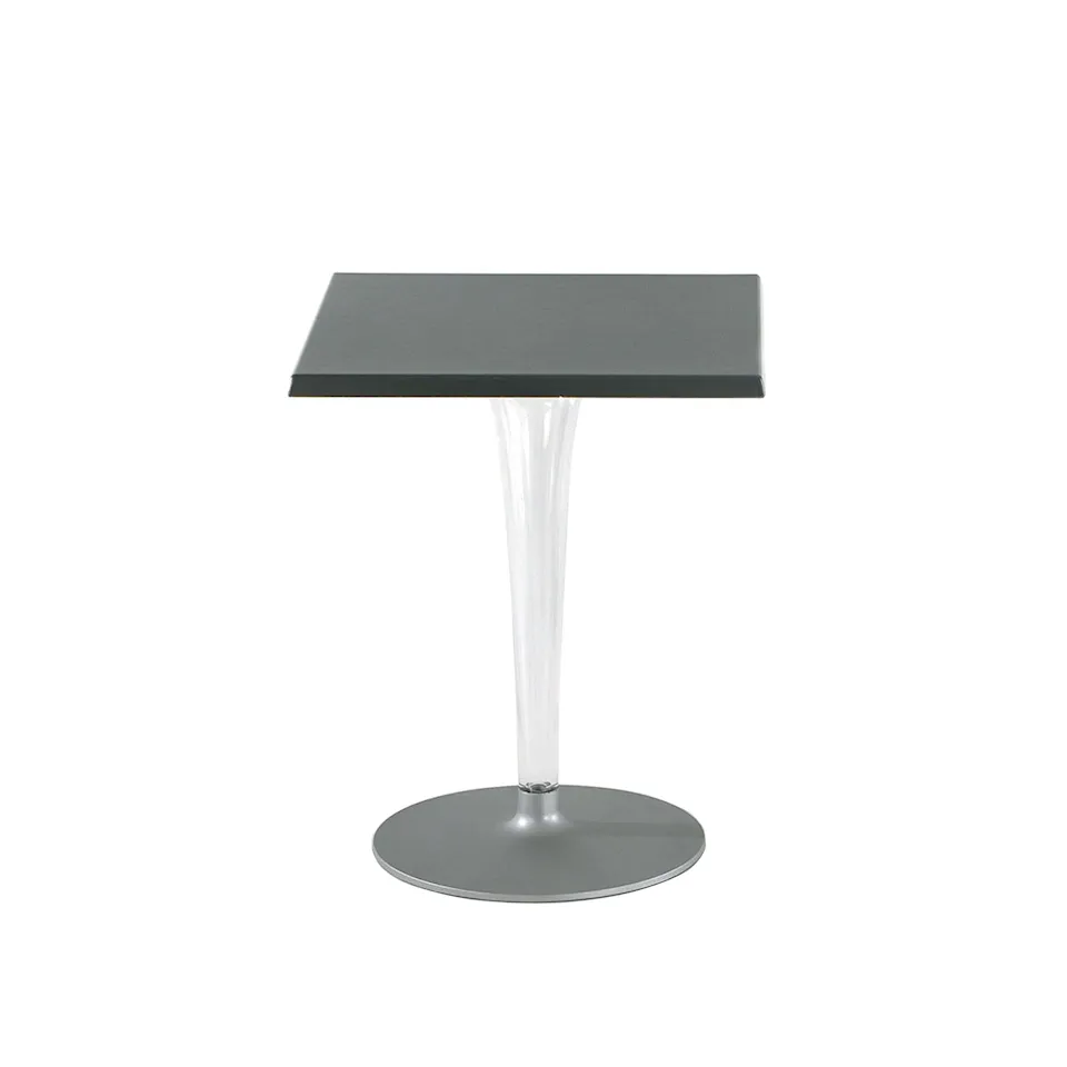 Top Top Table 4201 60x60, Aluminium Melamine Top, Rounded Base