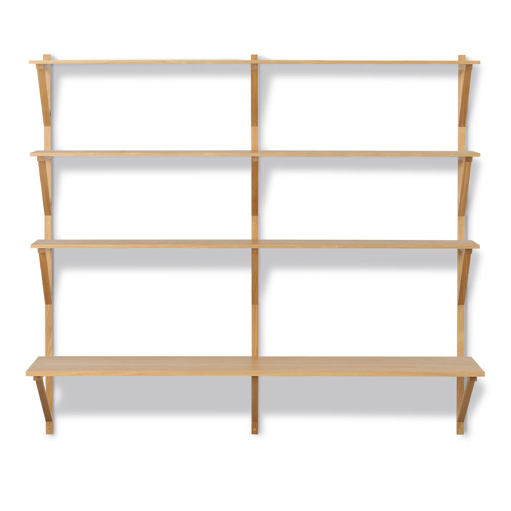 BM29 vegghylle 149 cm 3 hyller og skrivebord - 1