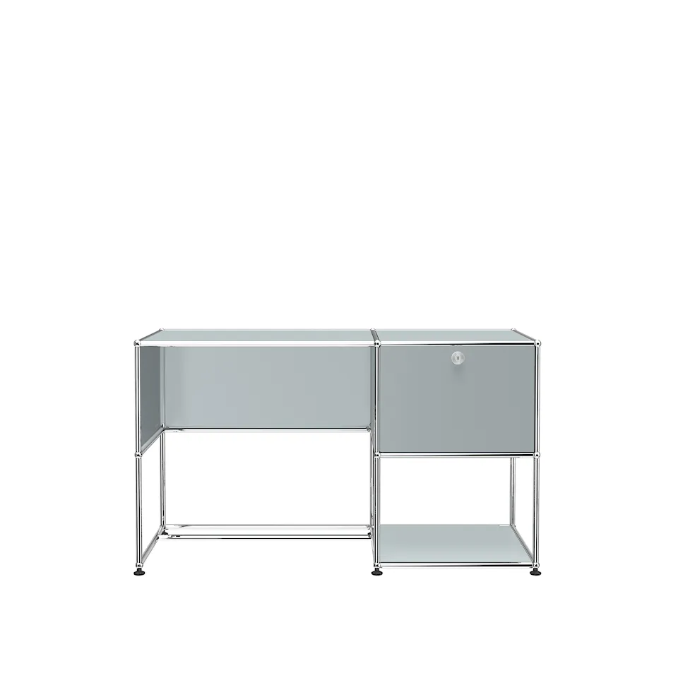 USM Haller Desk Unit A -  USM Matte Silver