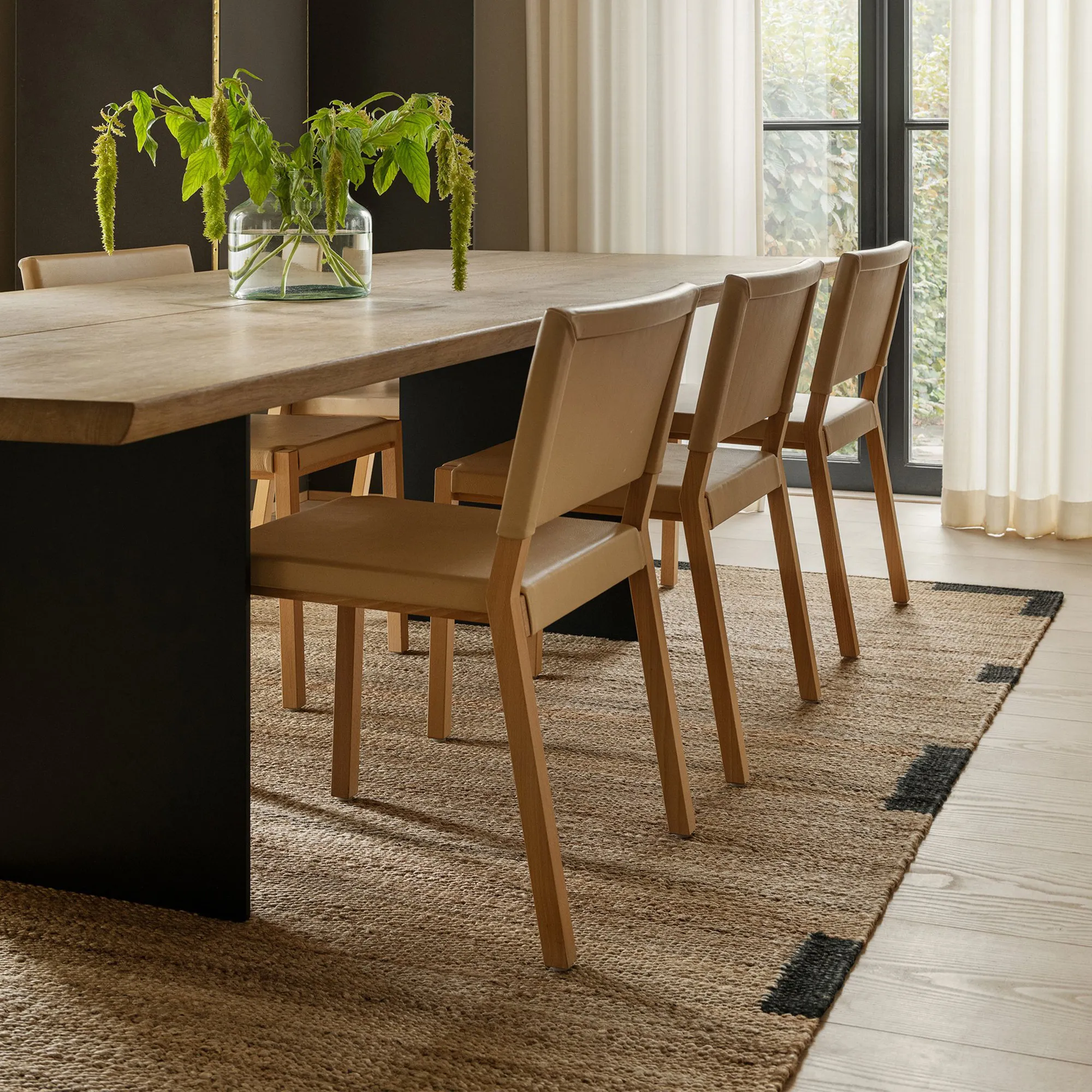 Jute Edge Black juteteppe - 3