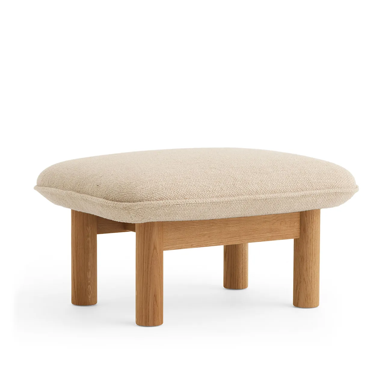 Brasilia Ottoman - Natural Oak