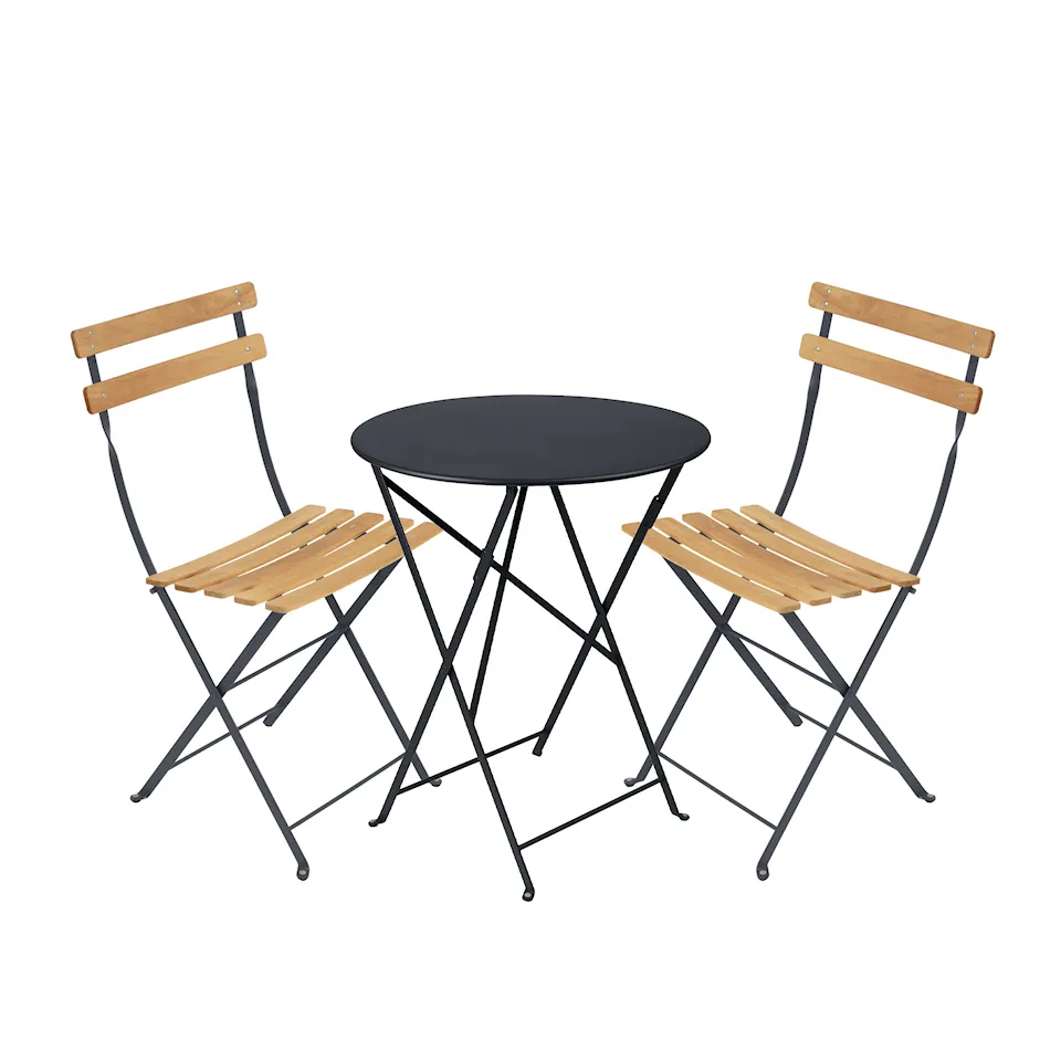 Bistro spisegruppe Ø60cm & 2 tre stoler