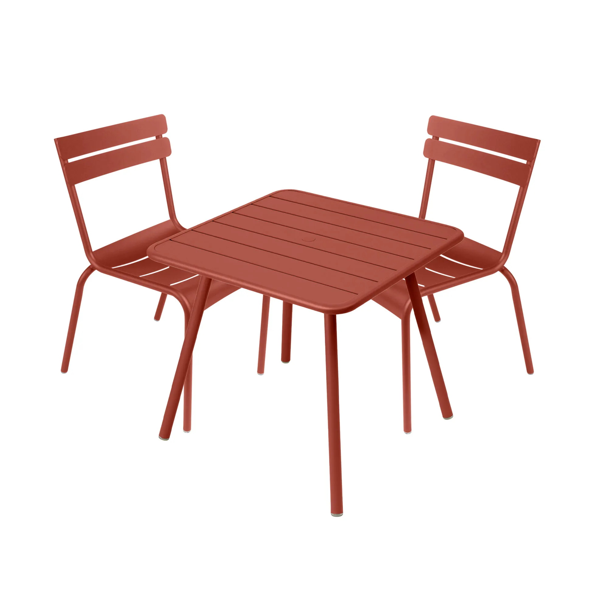 Luxembourg spisegruppe firbent bord & 2 stoler - 1