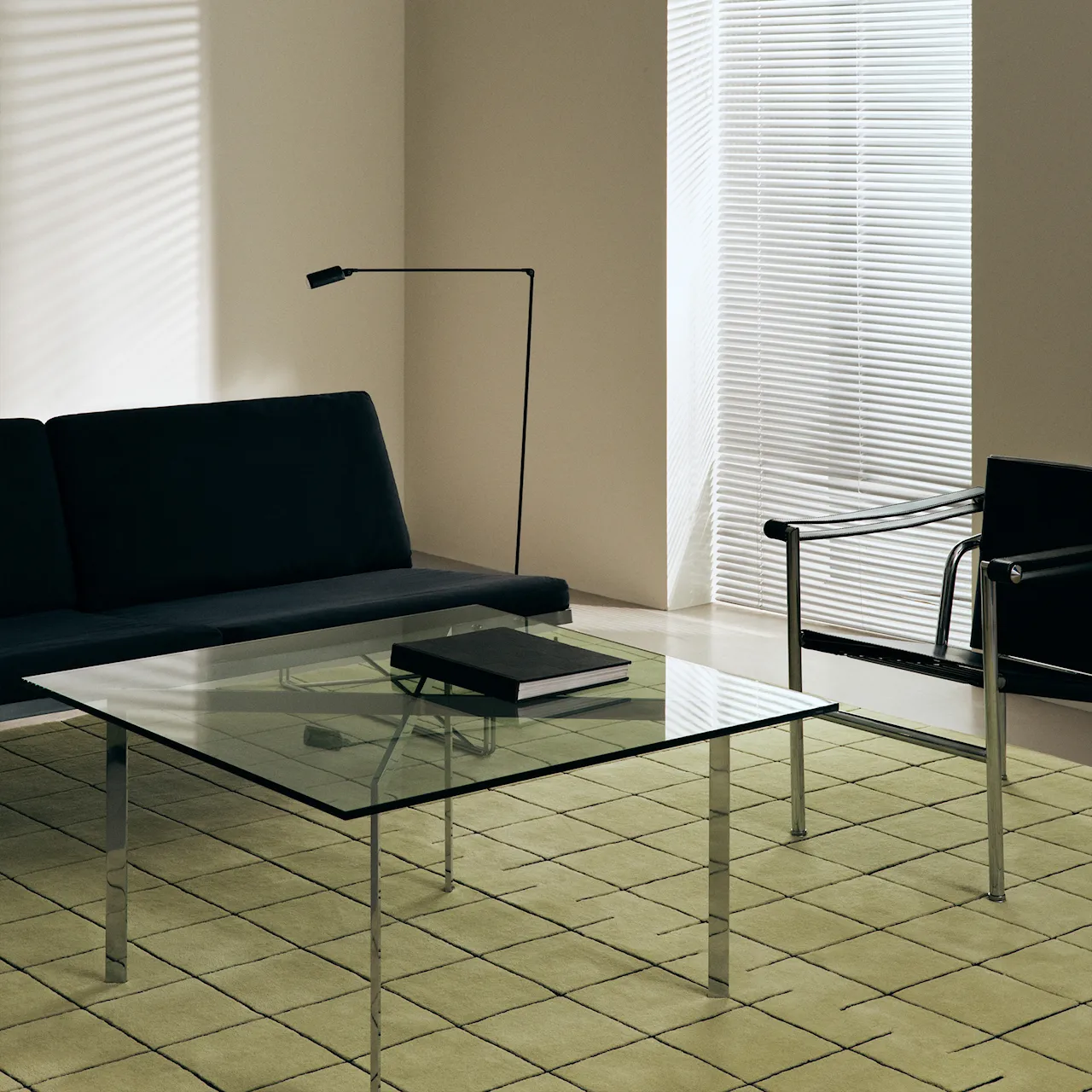 Grid Pistachio/Black ullteppe