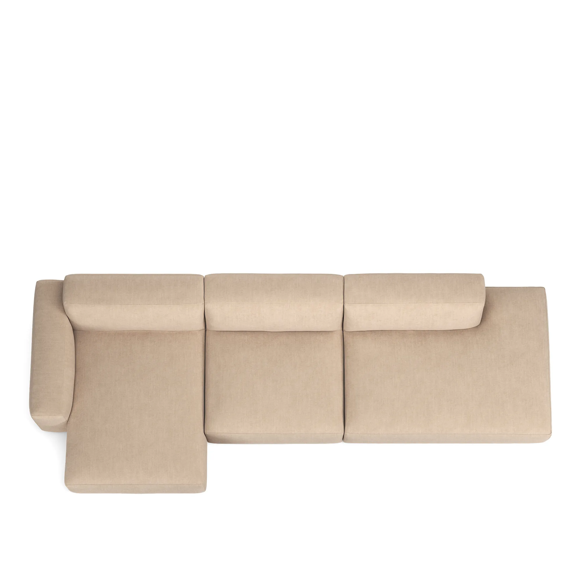 Brick 3-seters sofa sjeselong åpen ende høyre - 8