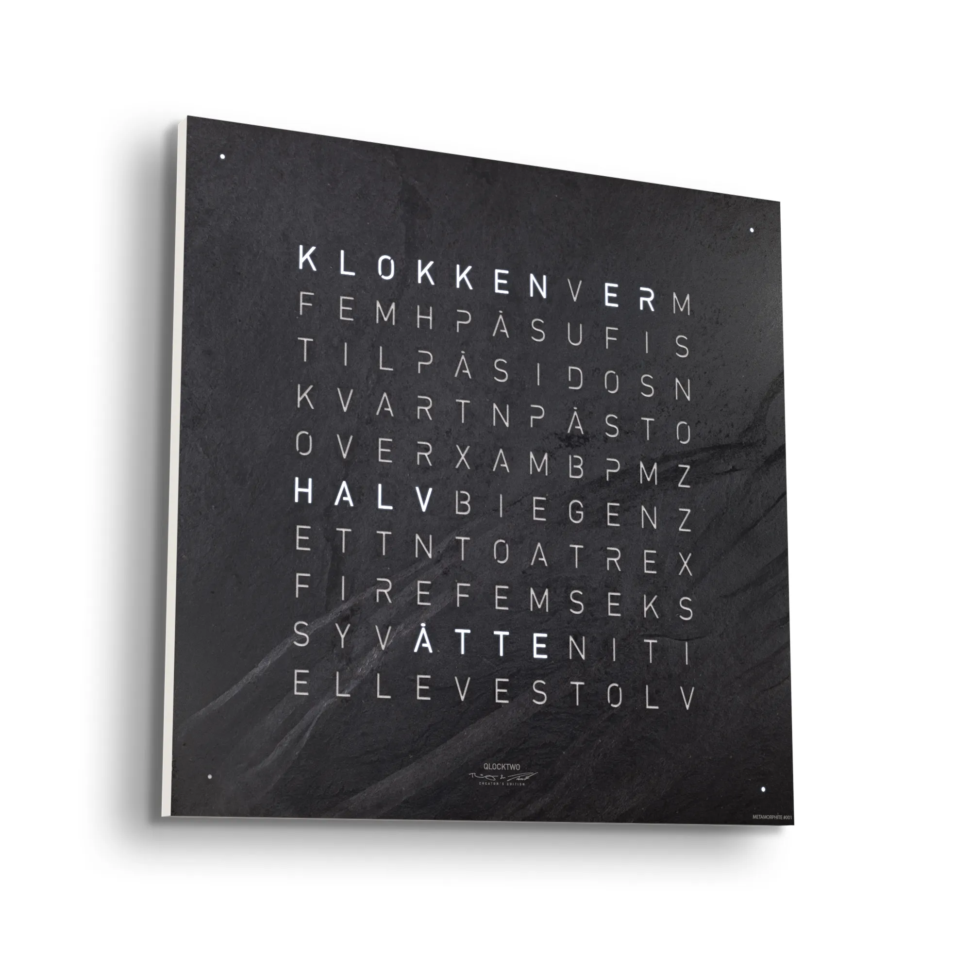 Qlocktwo Earth 45 Creator's Edition – Metamorphite - 2