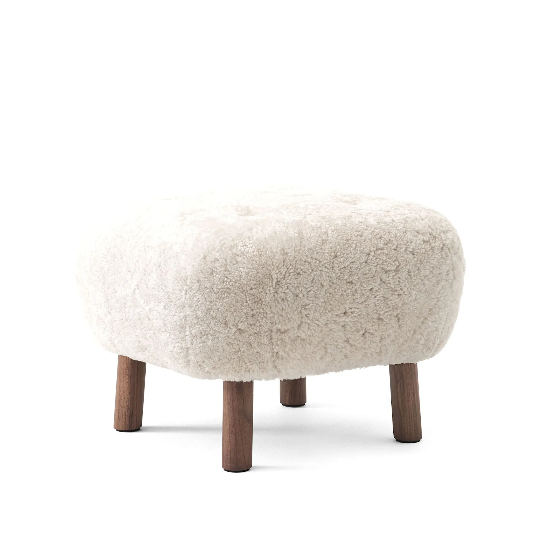 Little Petra Pouf Walnut - &Tradition - NO GA