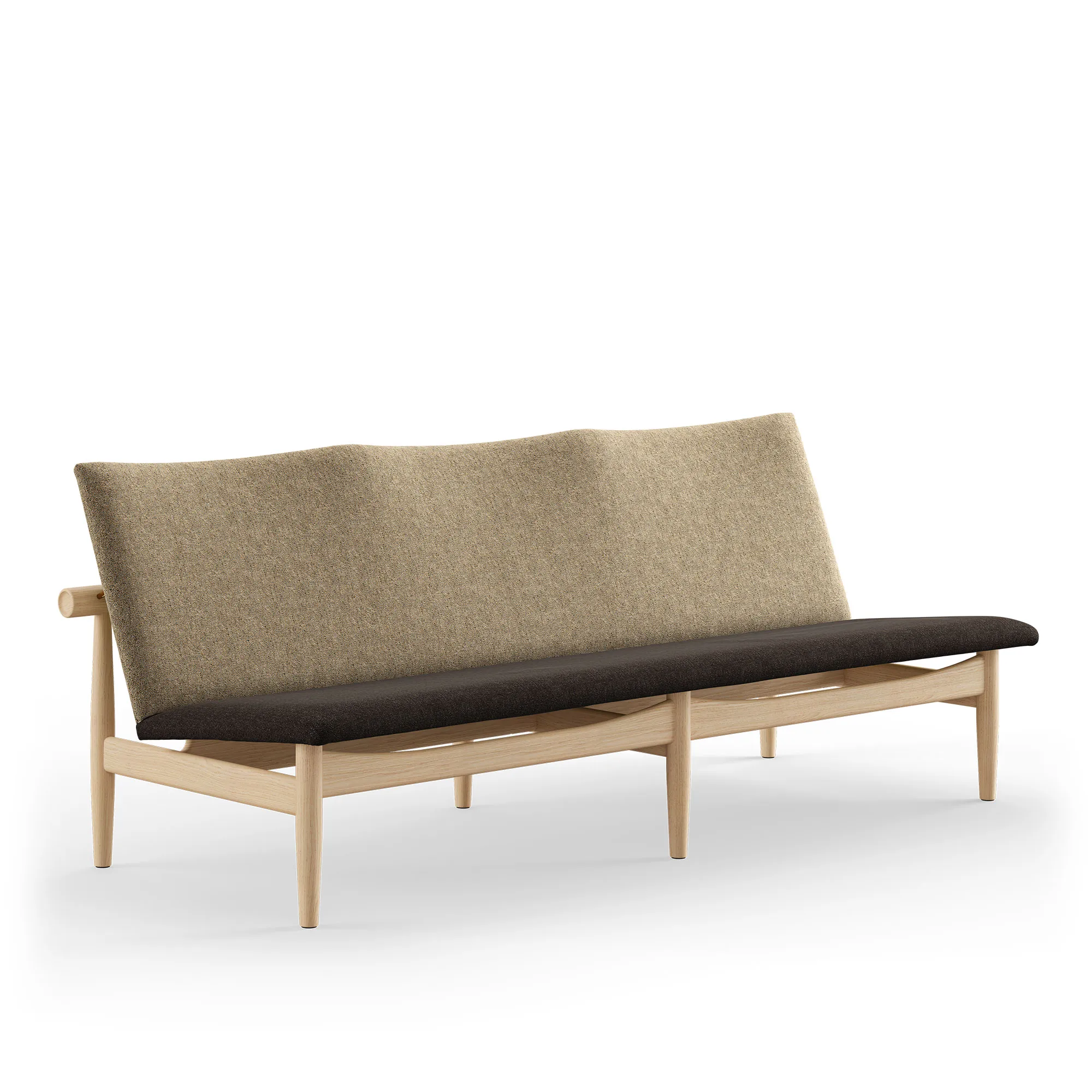Japan sofa 3-seter Clear oiled oak - 1