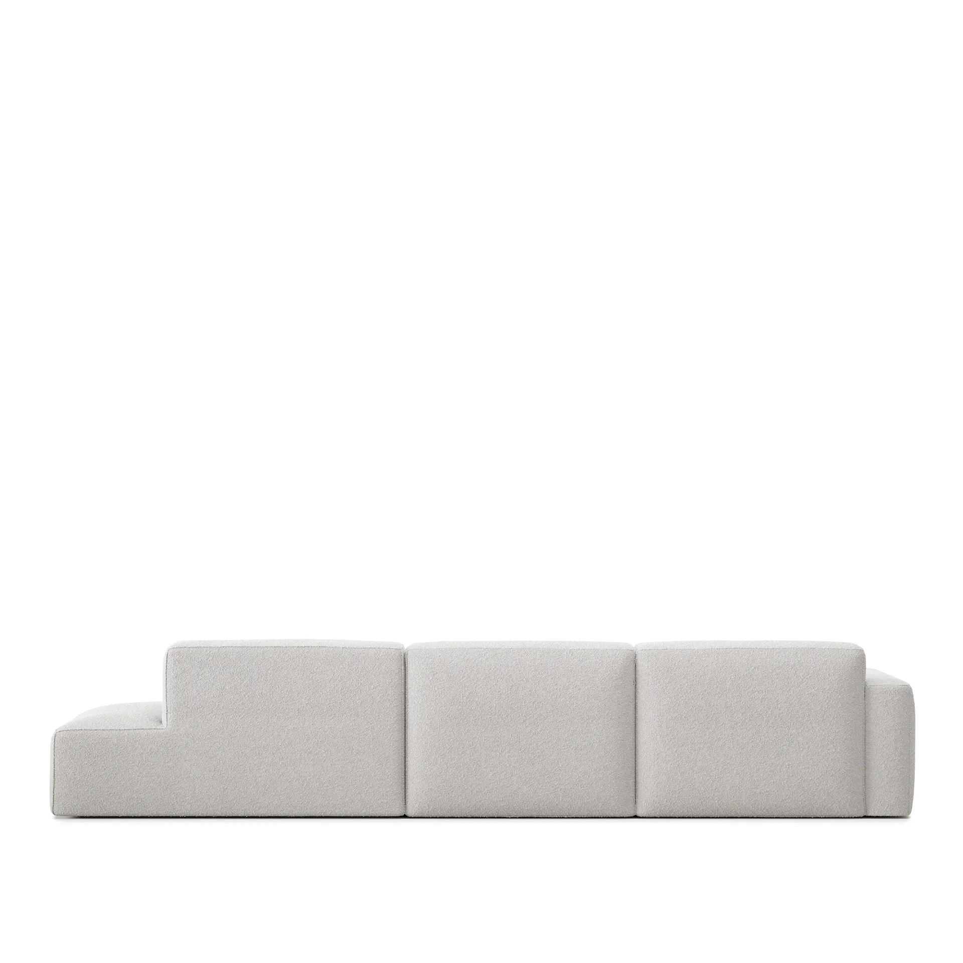 Brick 3-Seater Chaise Lounge Open End Right - NO GA - NO GA