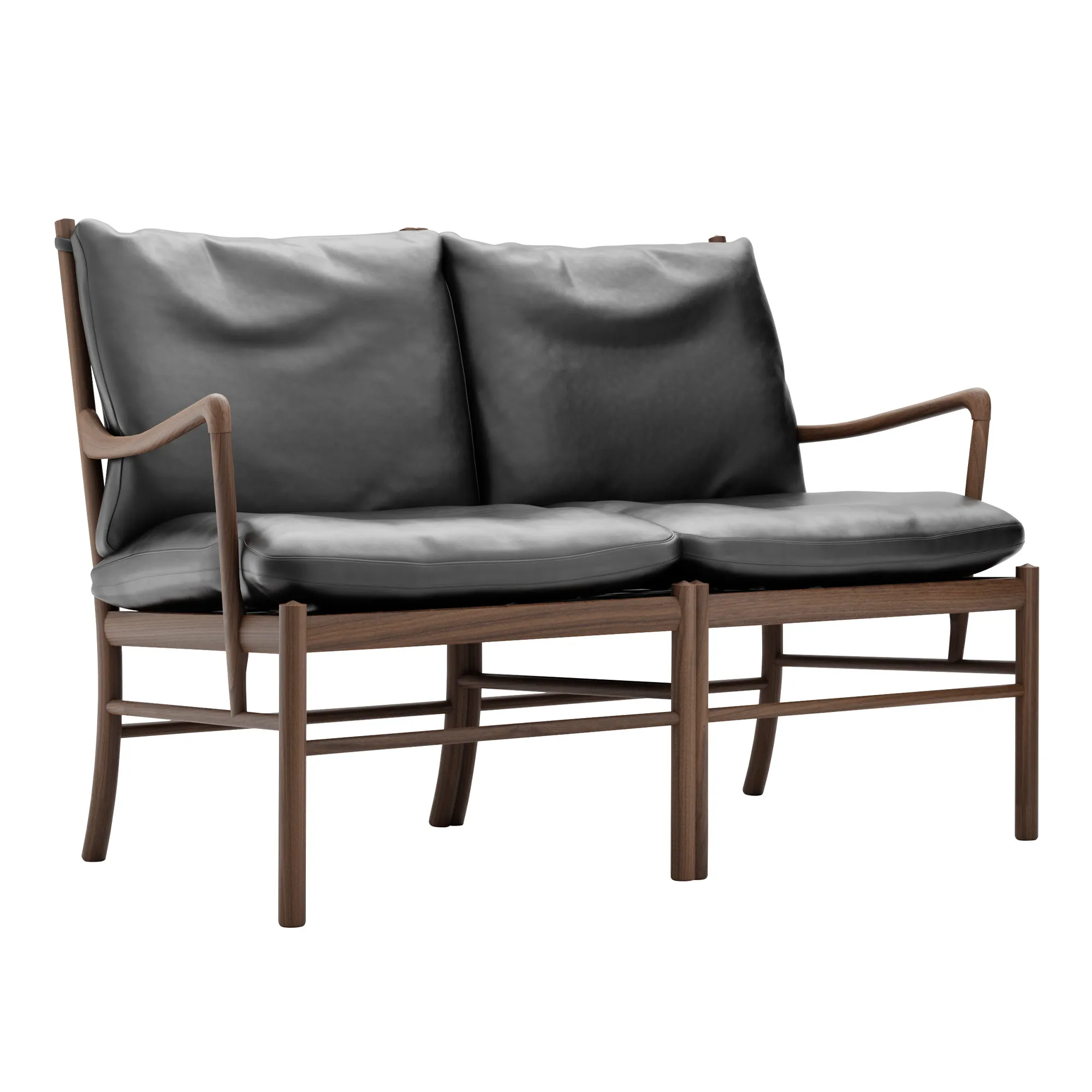 OW149-2 Colonial 2-seters sofa valnøtt - 1