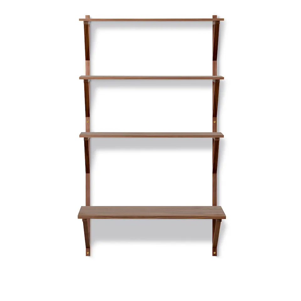 BM29 vegghylle 78 cm 3 hyller og skrivebord
