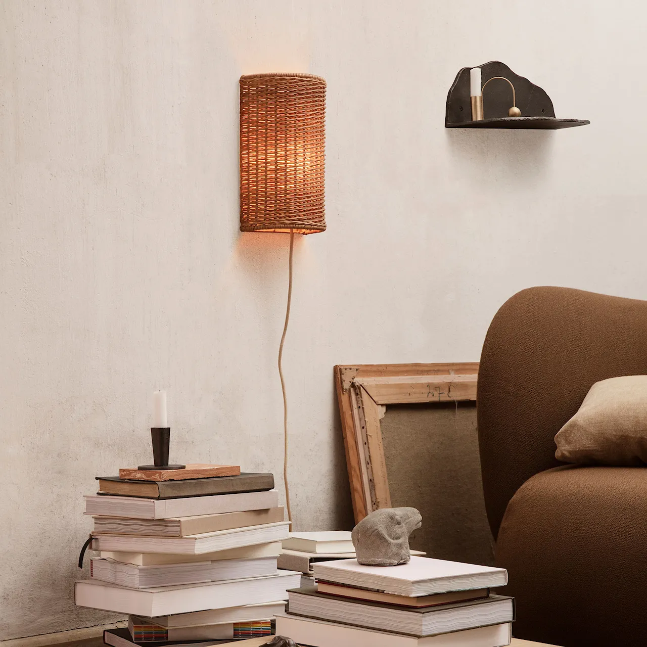 Dou lampeskjerm vegglampe