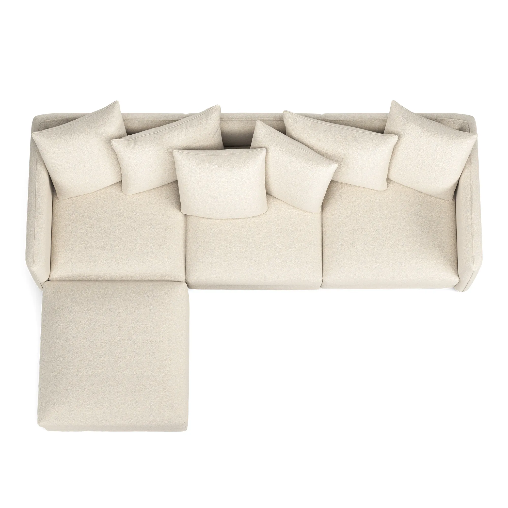 Pavarotti 01 3-seters sofa med fotskammel - 8