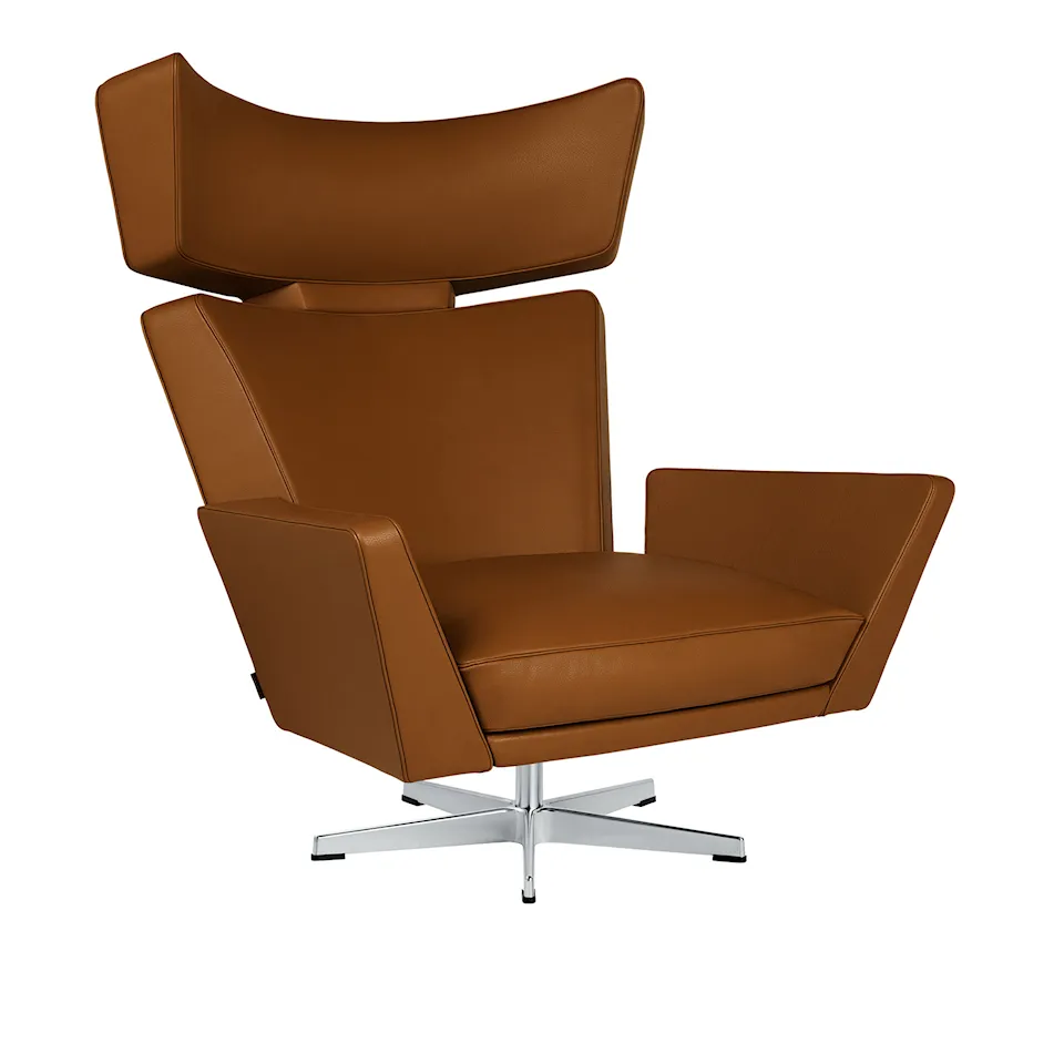 4201 Oksen lenestol Satin Polished