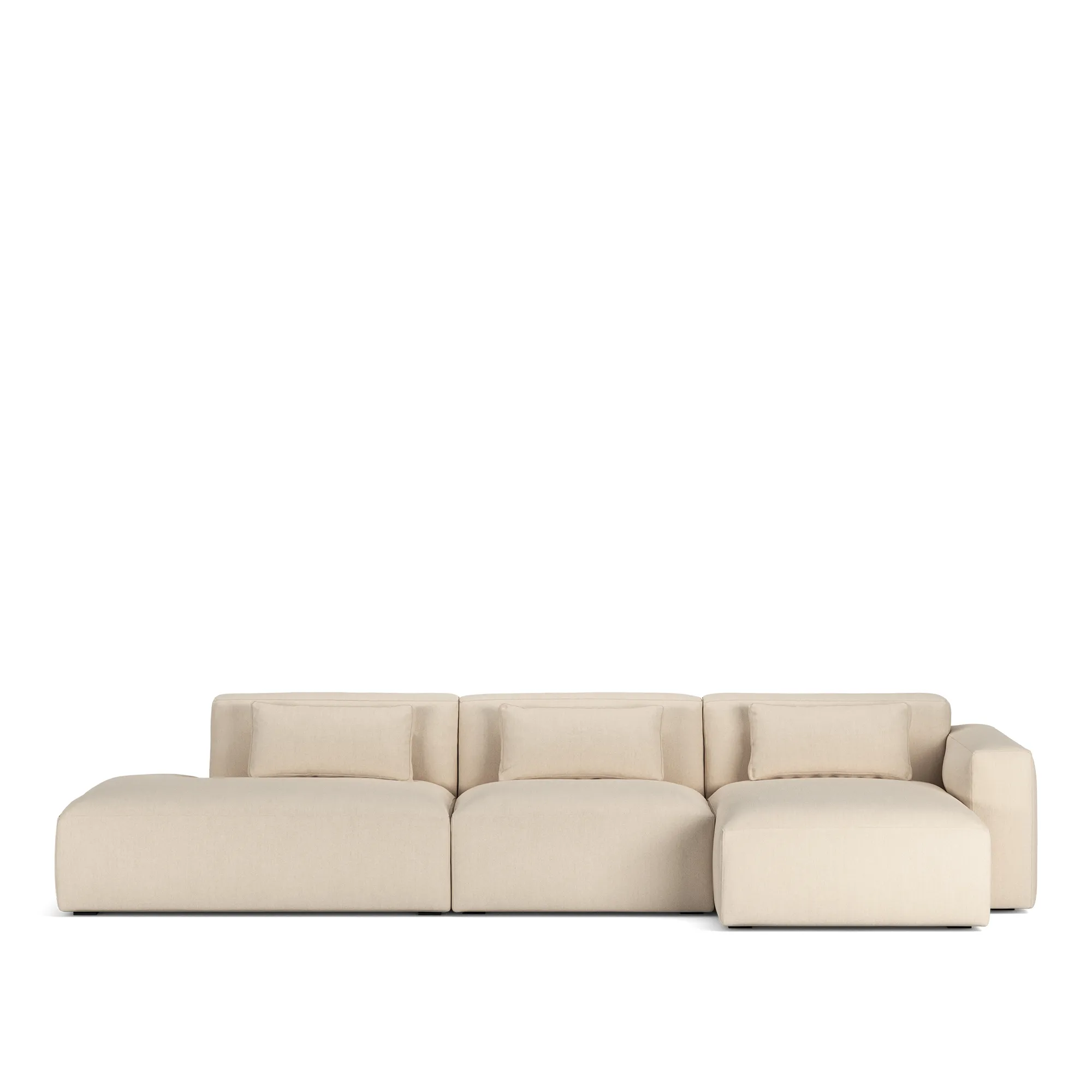 Brick 3-seters sofa sjeselong åpen ende venstre - 9