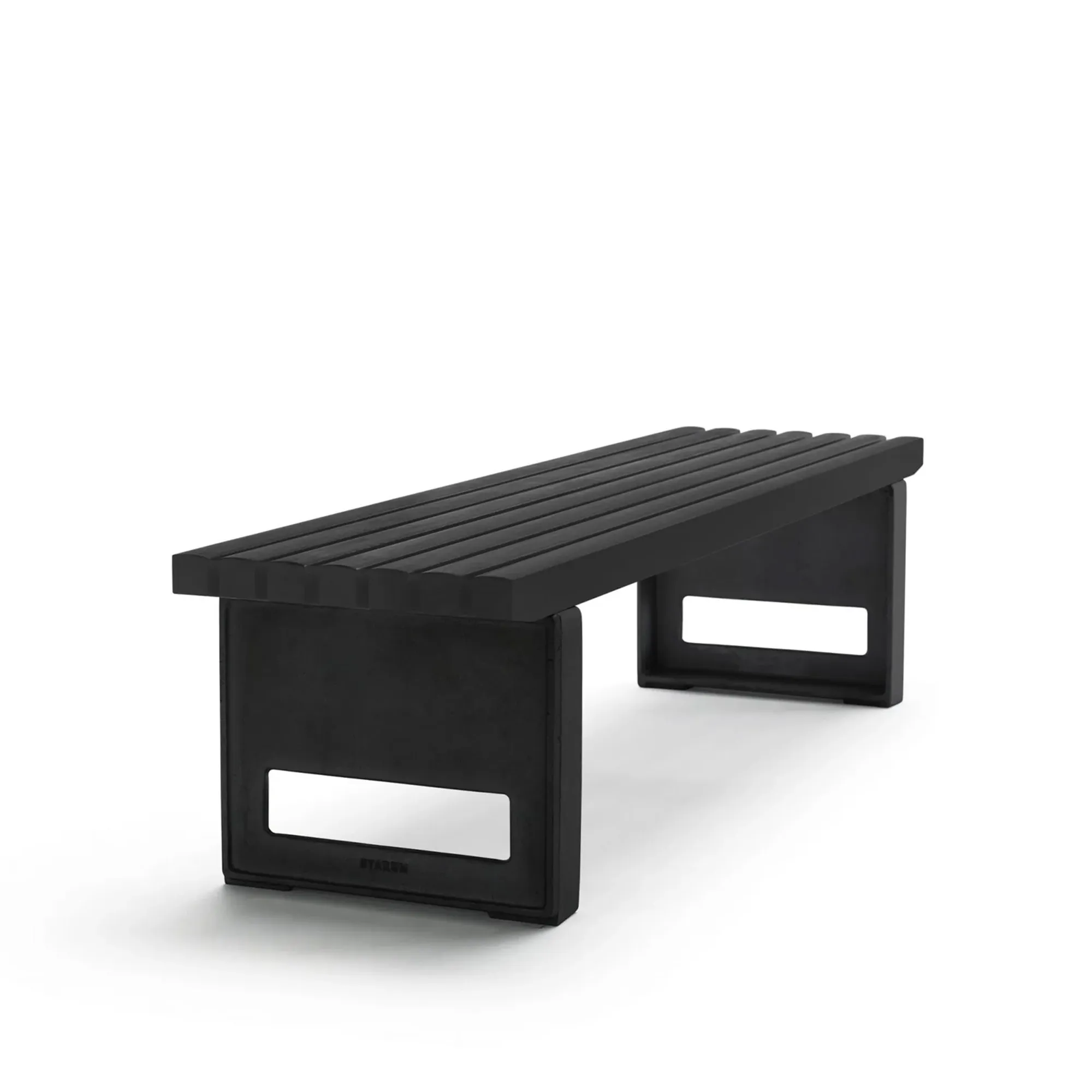Block Benk Smal Grå Lakkert Furu - 1