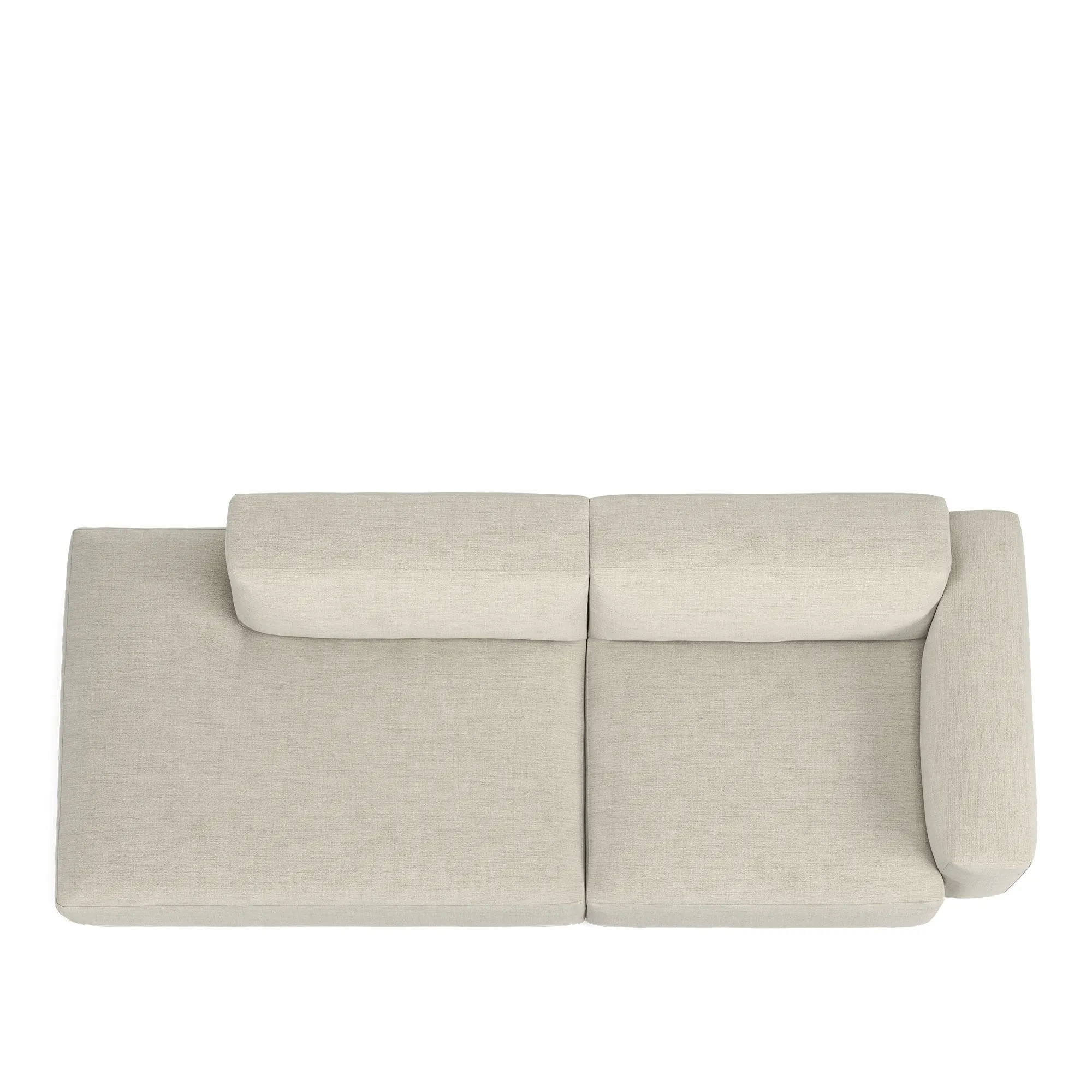 Brick 2-seters sofa åpen ende venstre - 8