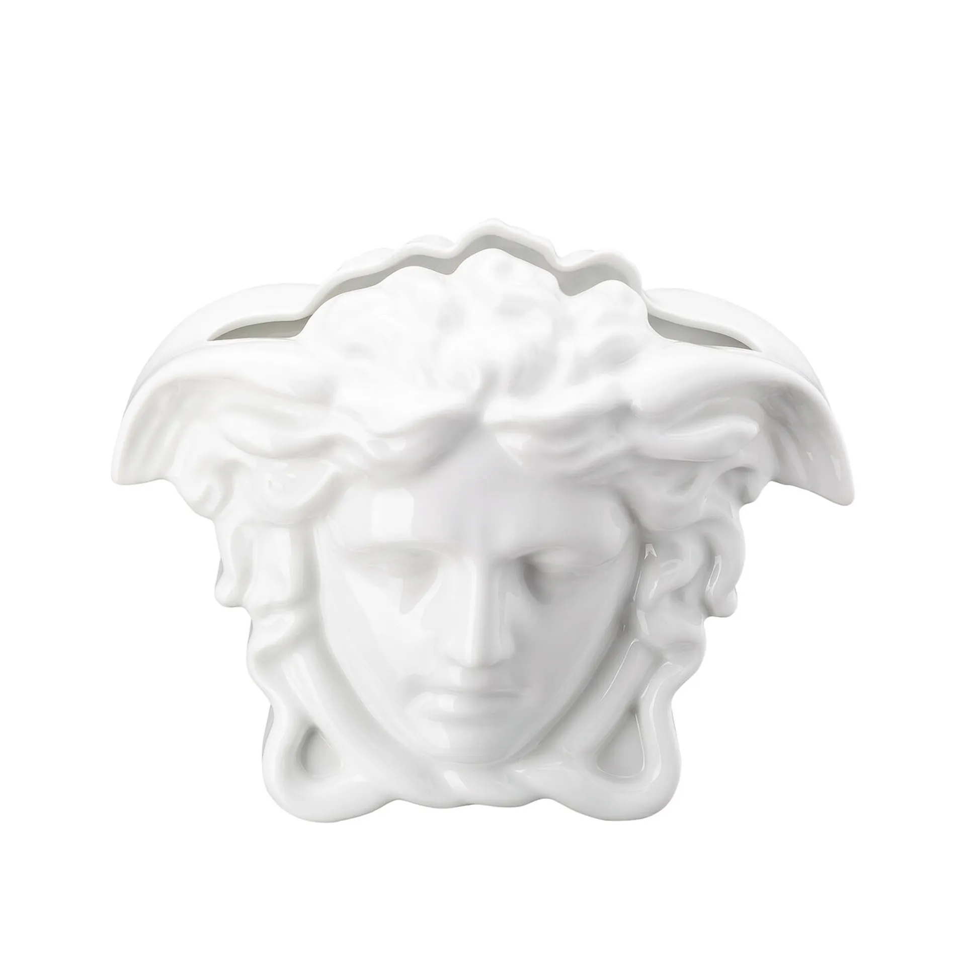 Medusa Grande Hvit Vase - Versace - NO GA