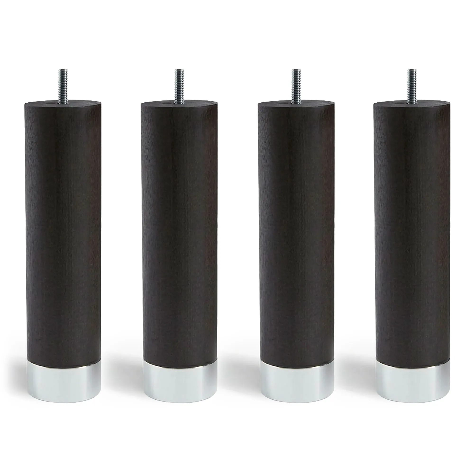 Cylinder ben i wenge aluminium 4-pakning - 1