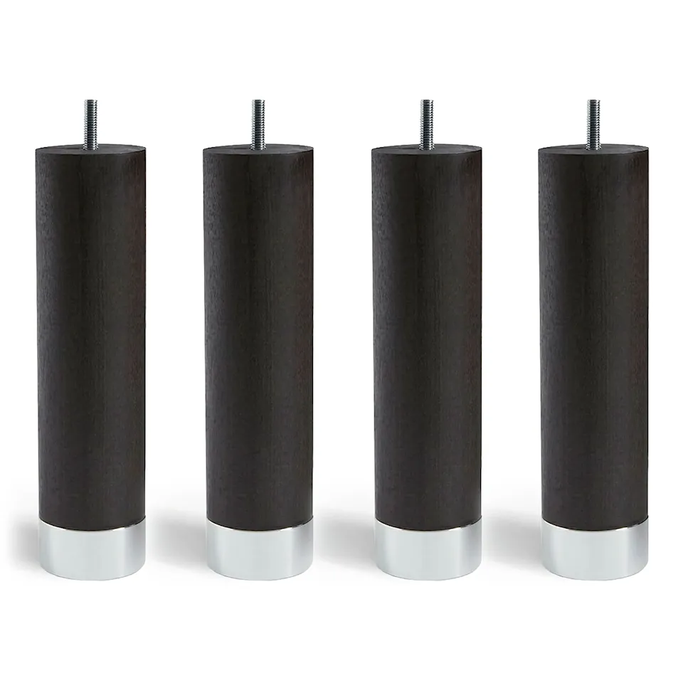Cylinder ben i wenge aluminium 4-pakning