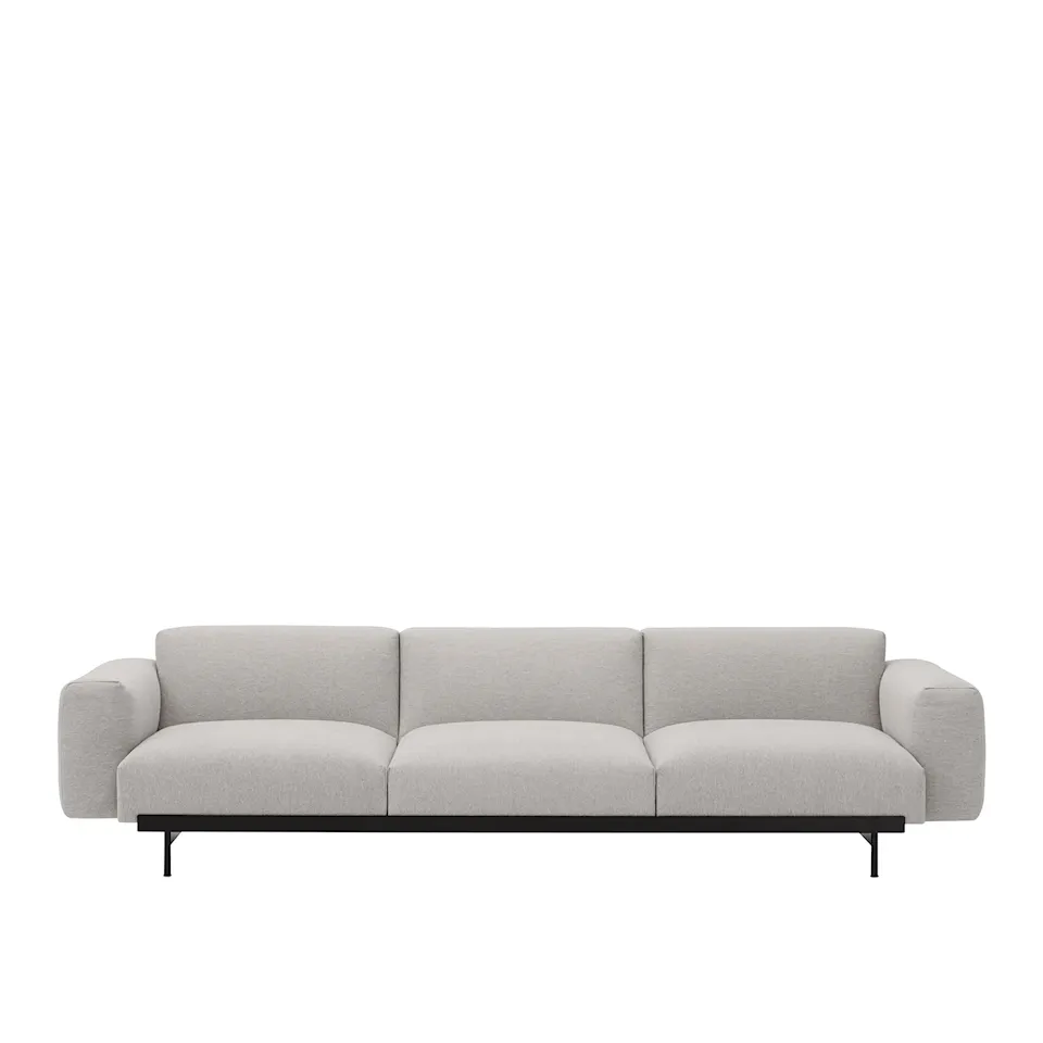 In Situ Modular Sofa 3 Seater Configuration 1 - Clay 12/Black