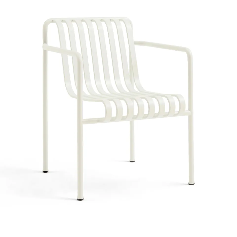 Palisade spisestuestol med armlener - Cream White