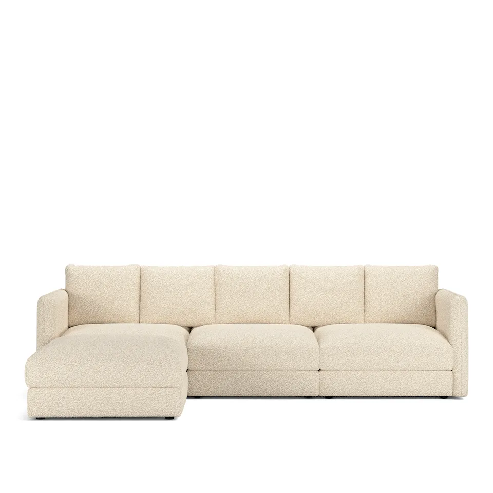 Pavarotti 02 3-seters sofa med fotskammel