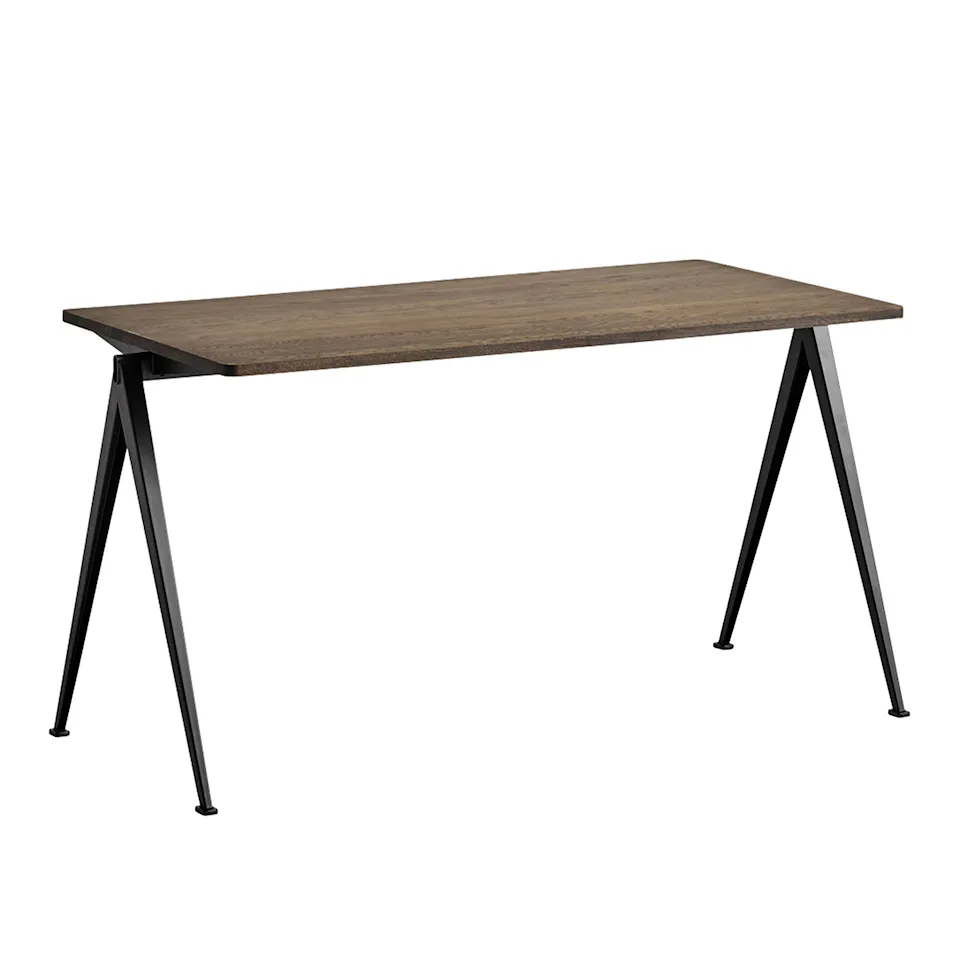 Pyramid 01 table 65x140 cm black powder coated steel