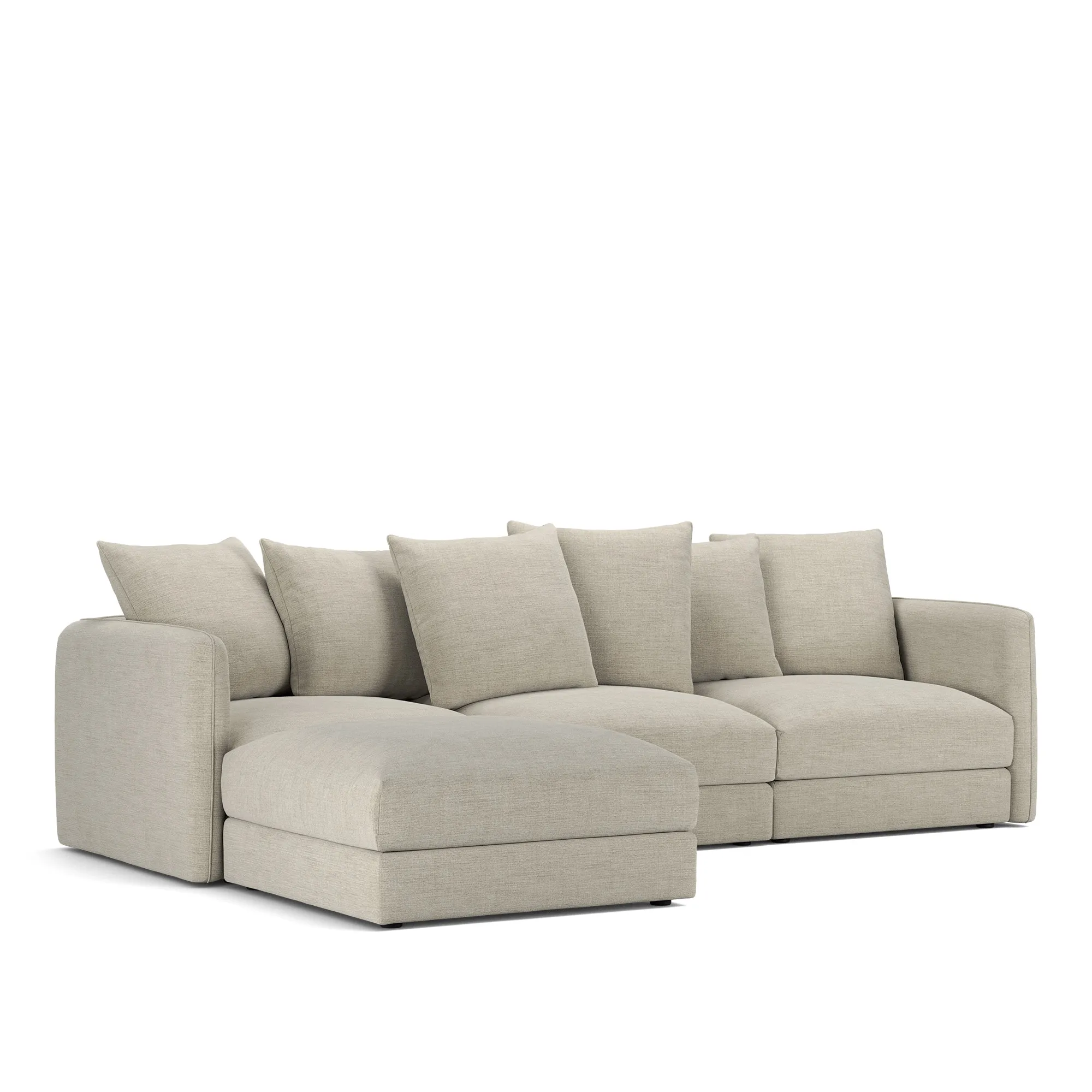 Pavarotti 01 3-seters sofa med fotskammel - 4