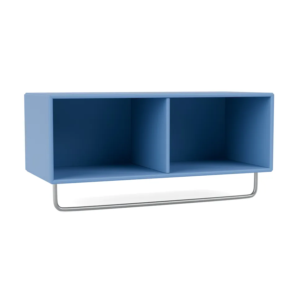 Coat Shelf With Clothes Rack - Azure