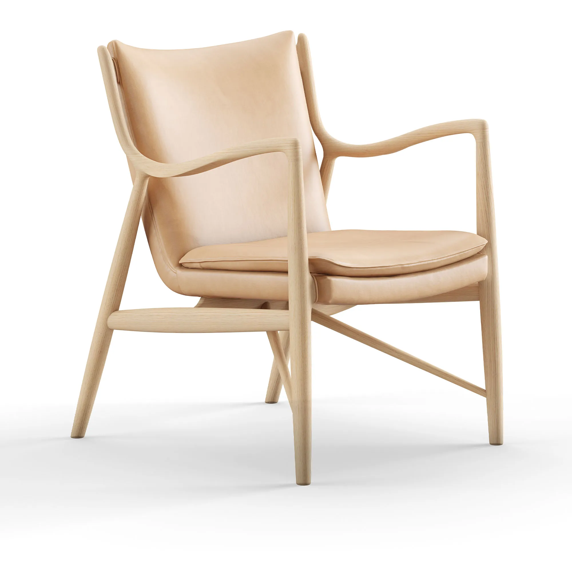 45 stol Clear oiled oak - 1