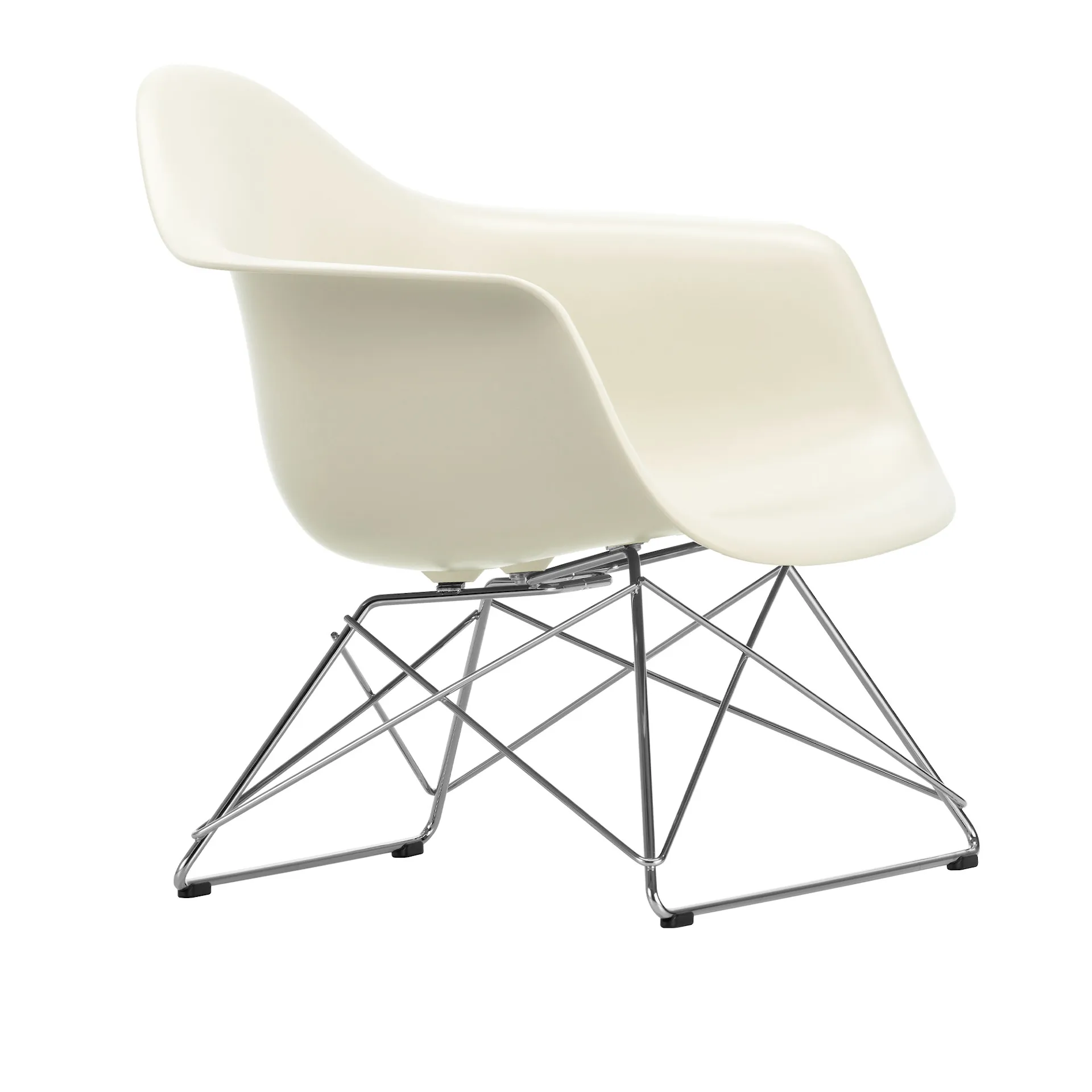 Eames RE Plastic Armchair LAR lenestol Chrome - Vitra - Charles & Ray Eames - NO GA