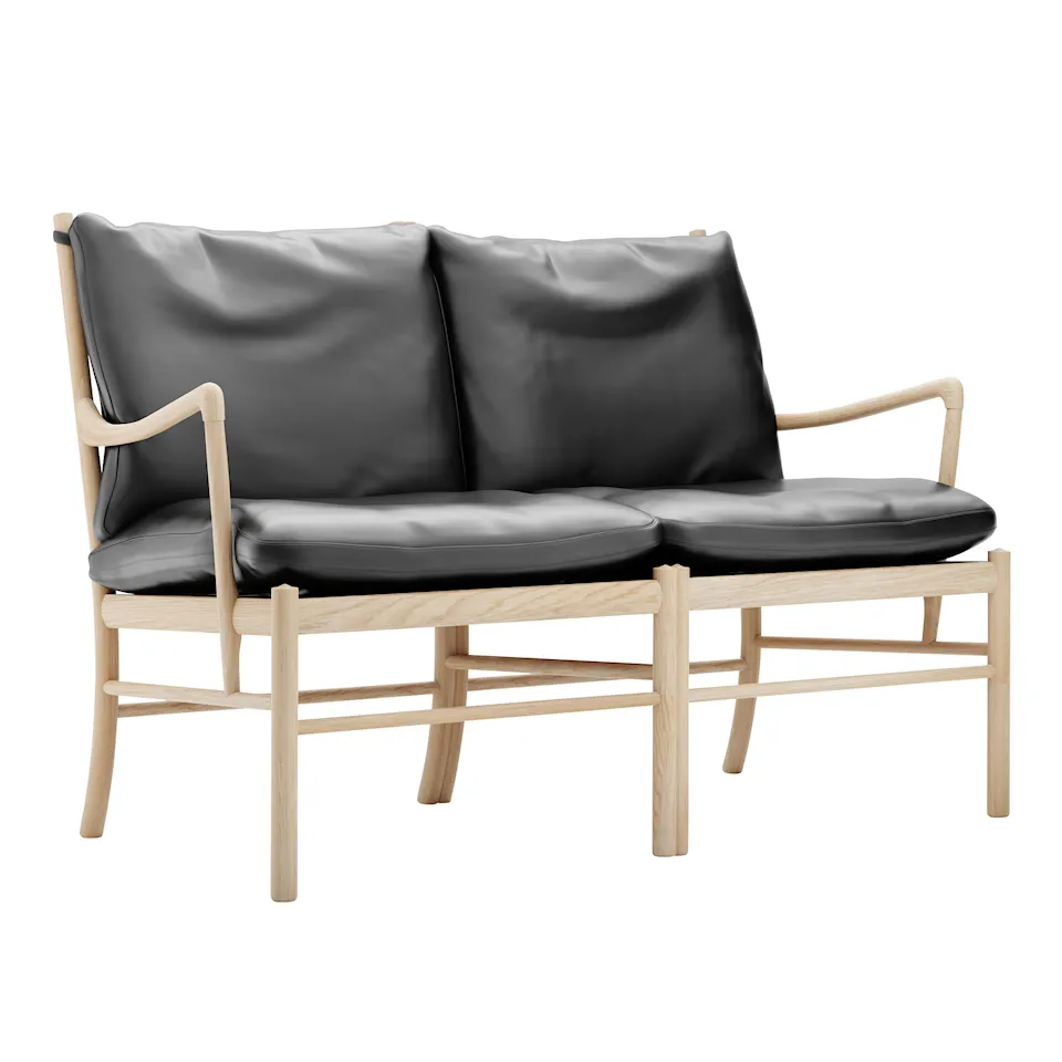 OW149-2 Colonial 2-seters sofa eik