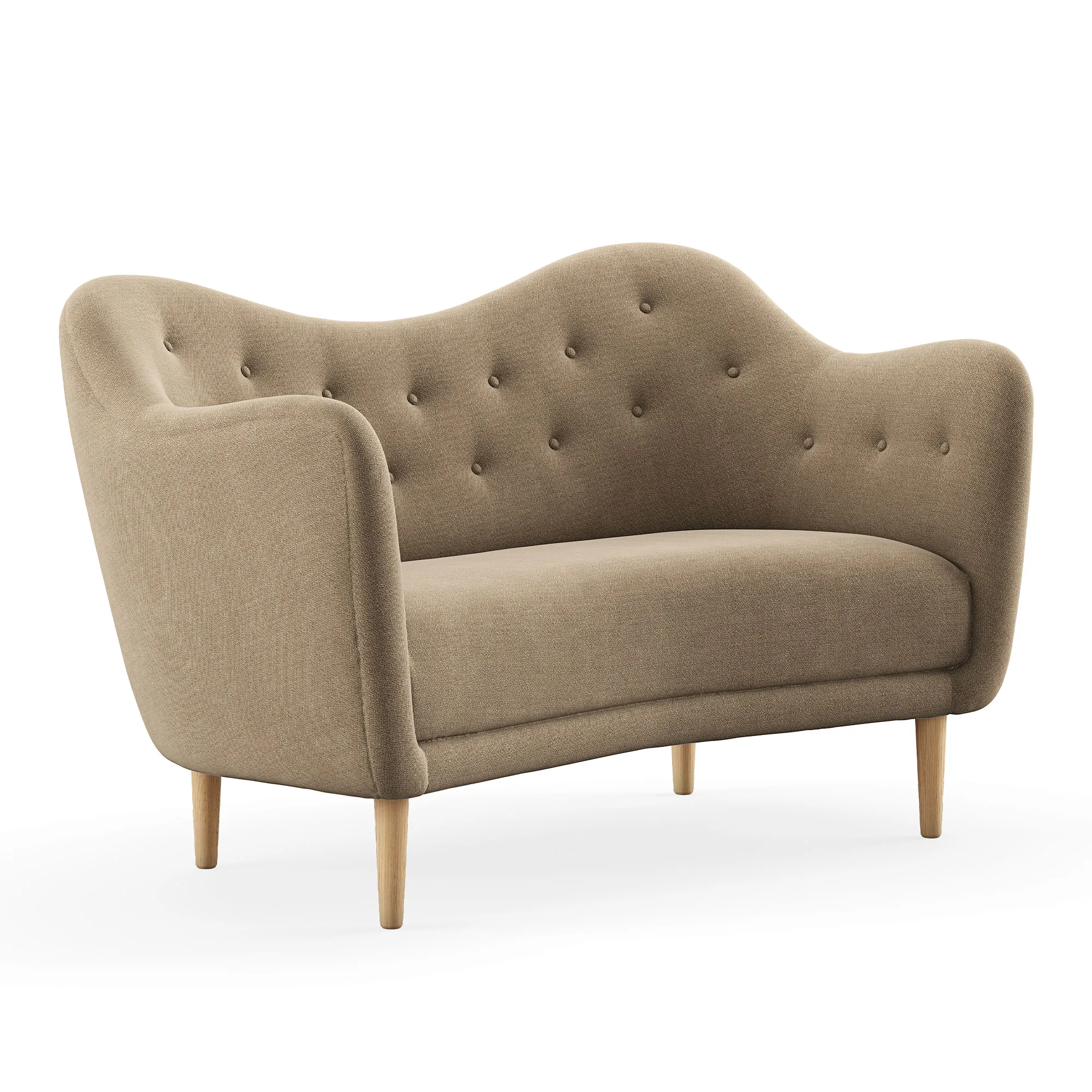 46 sofa Clear oiled oak - 1