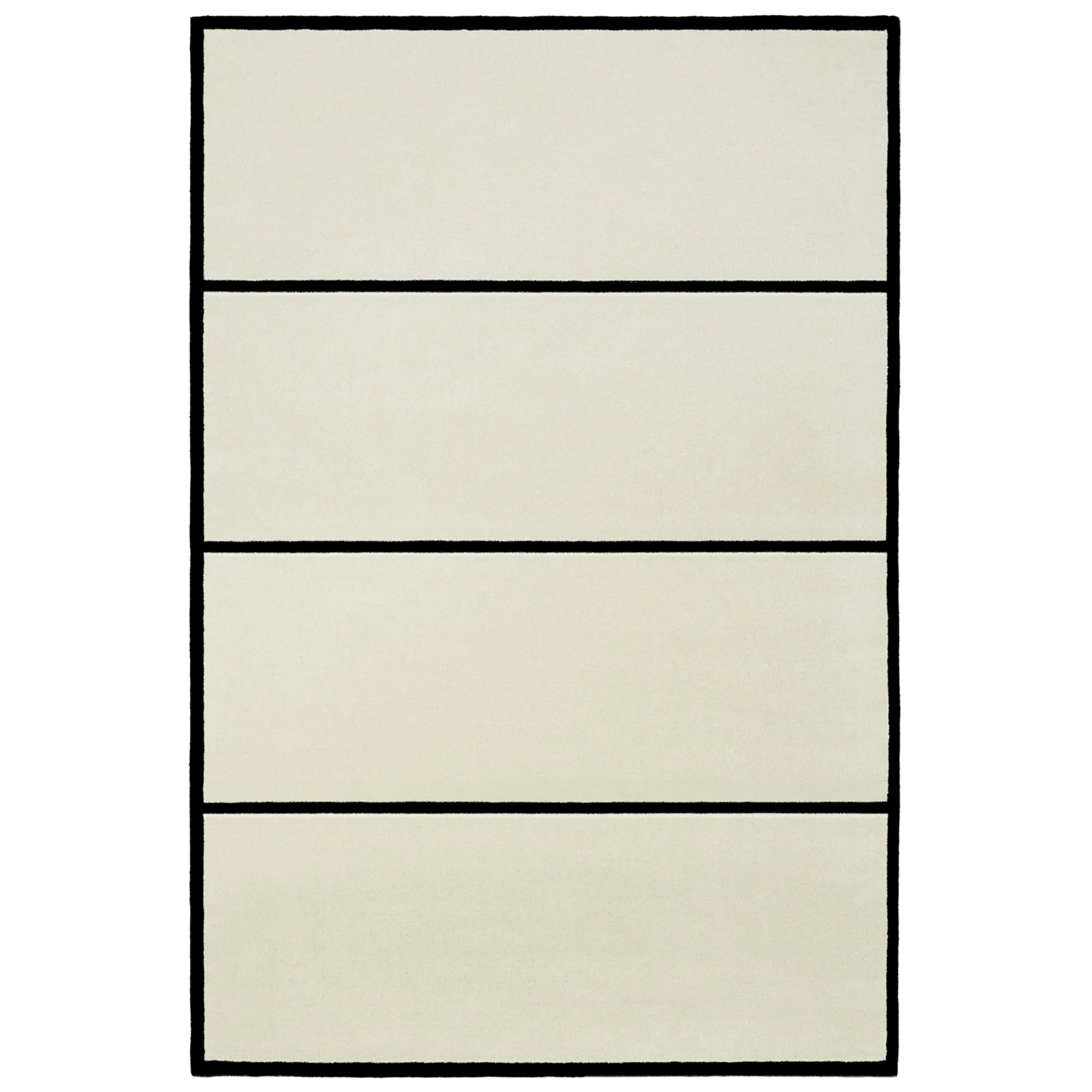 Norr Mälarstrand 01 Dusty White/Black ullteppe - 1