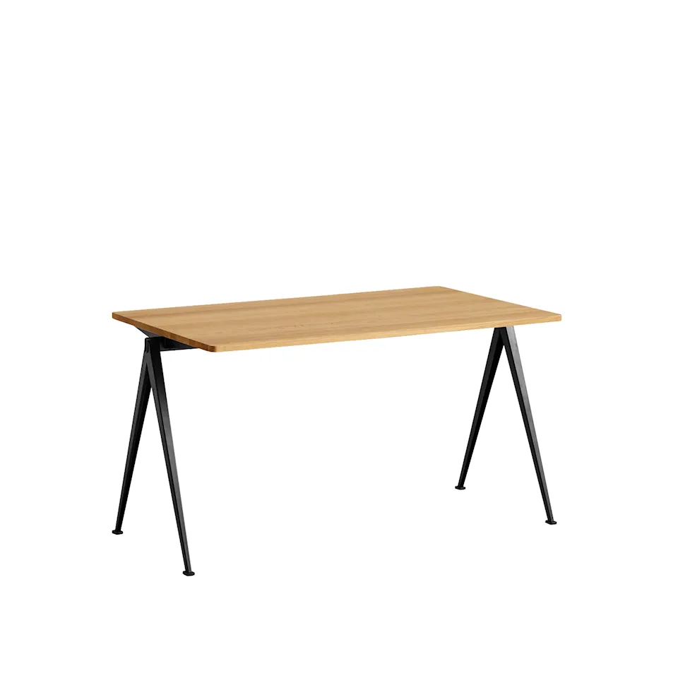 Pyramid Table 01 - Black Base - Oiled Oak - 140x75 cm