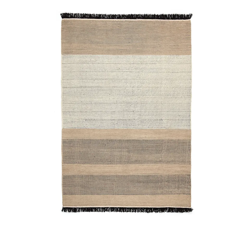 Tres Stripes Black Rug