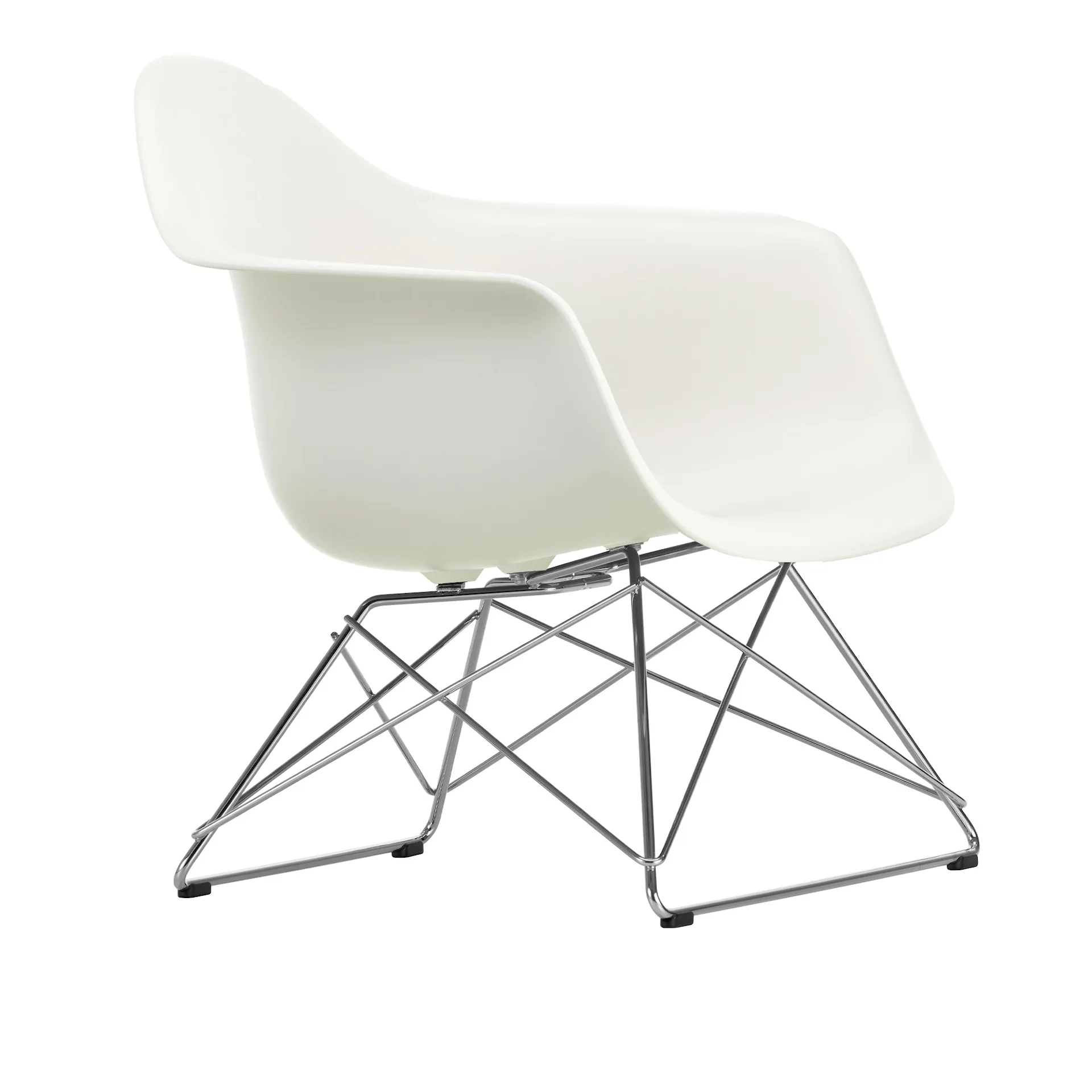 Eames RE Plastic Armchair LAR lenestol Chrome - Vitra - Charles & Ray Eames - NO GA