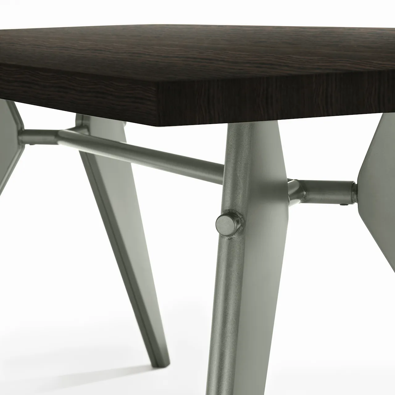 EM Table 180 Prouvé Gris Vermeer / Dark Solid Oak