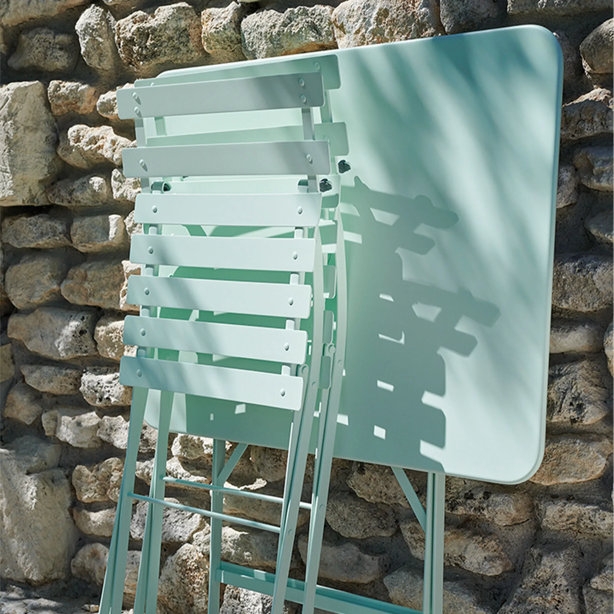 Bistro utendørs spisebord 71 x 71 cm - 3
