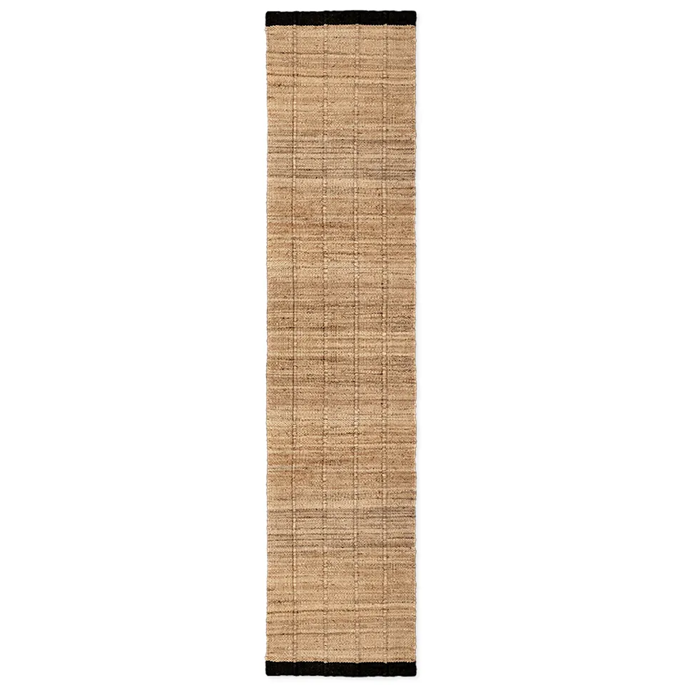 Jute Runner Black juteteppe