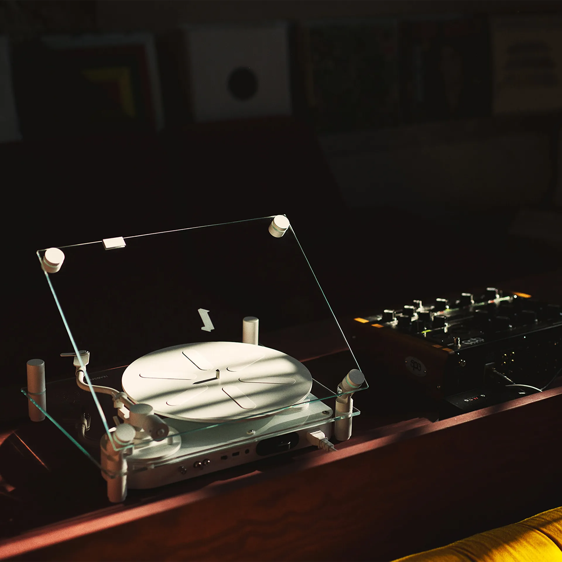 Transparent Turntable - White - Transparent Sound - NO GA