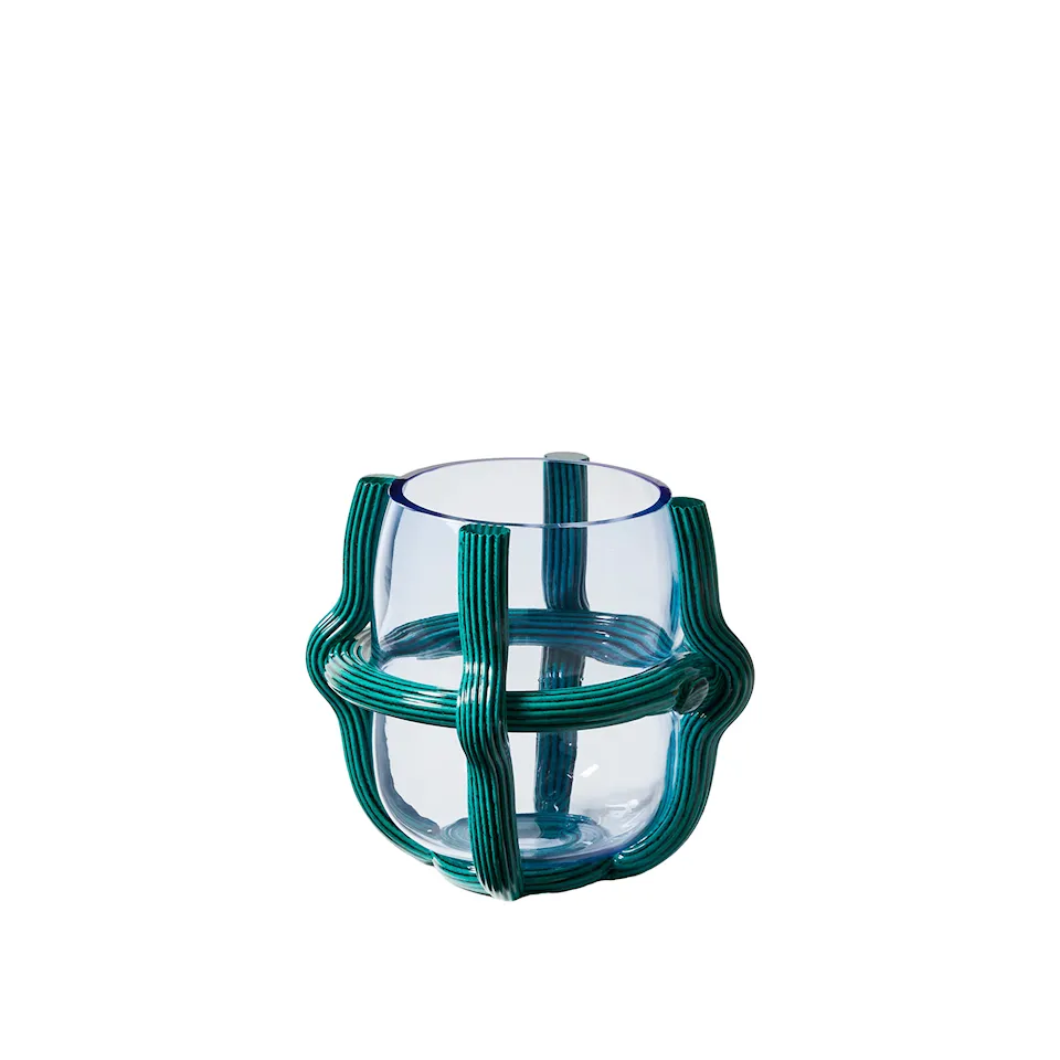 Sestiere Vase - Light Blue/Petrol Green