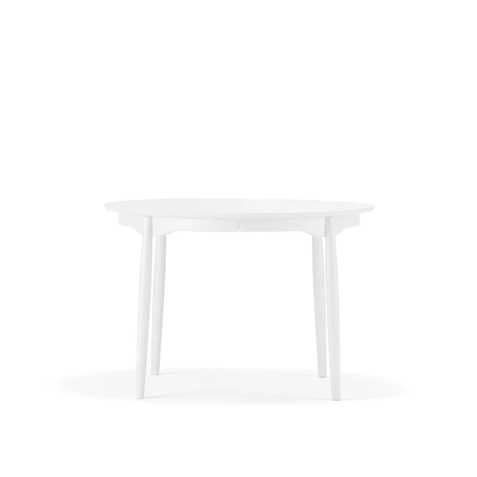 Carl spisebord Ø115 cm delbart uten ileggsplate