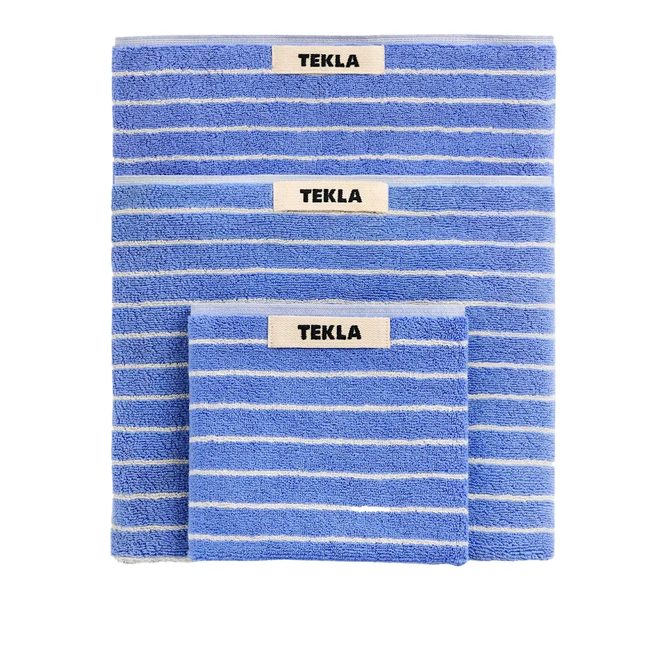 Terry Clear Blue Stripes håndkle