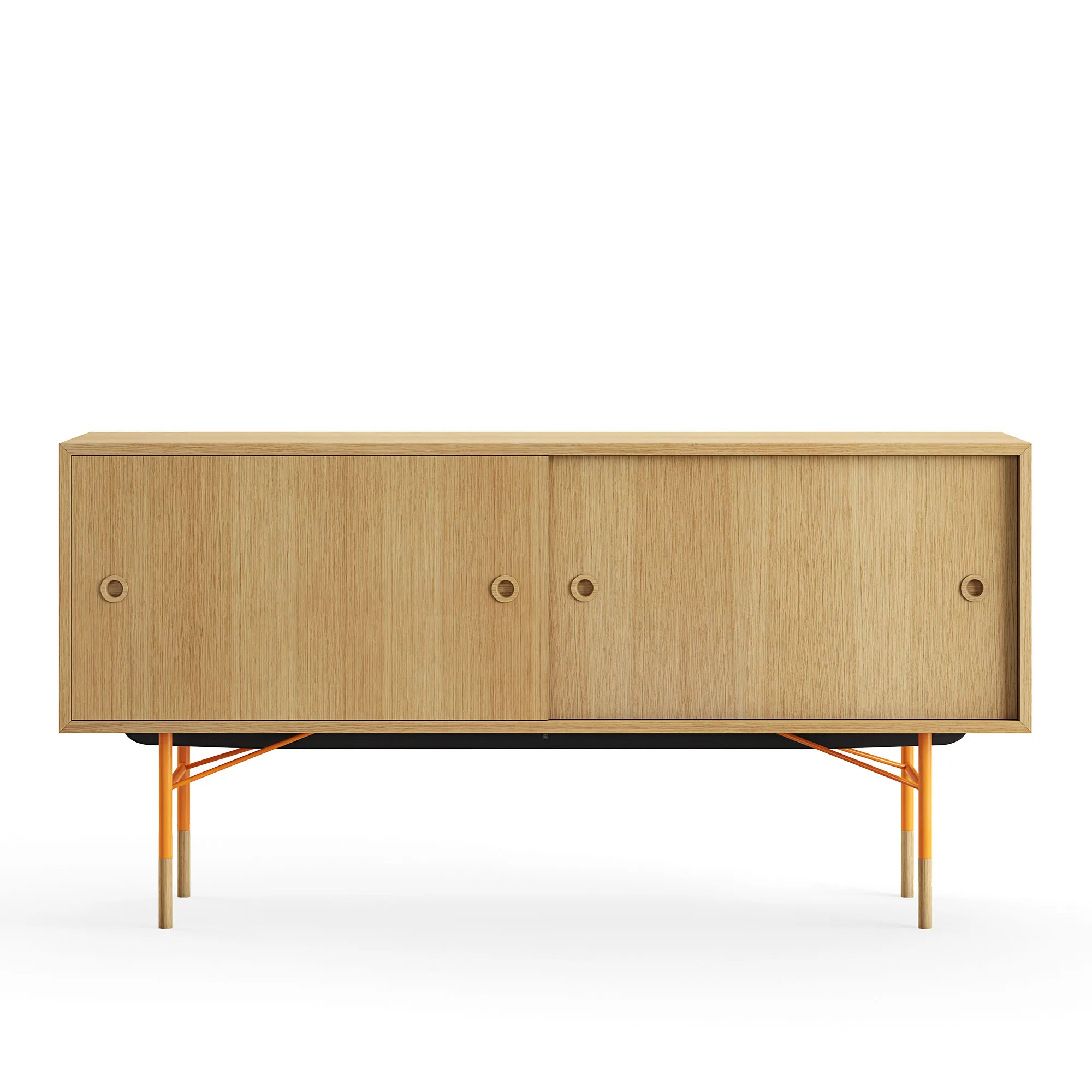 Sideboard utan lådor Dark oiled oak Veneer - 1
